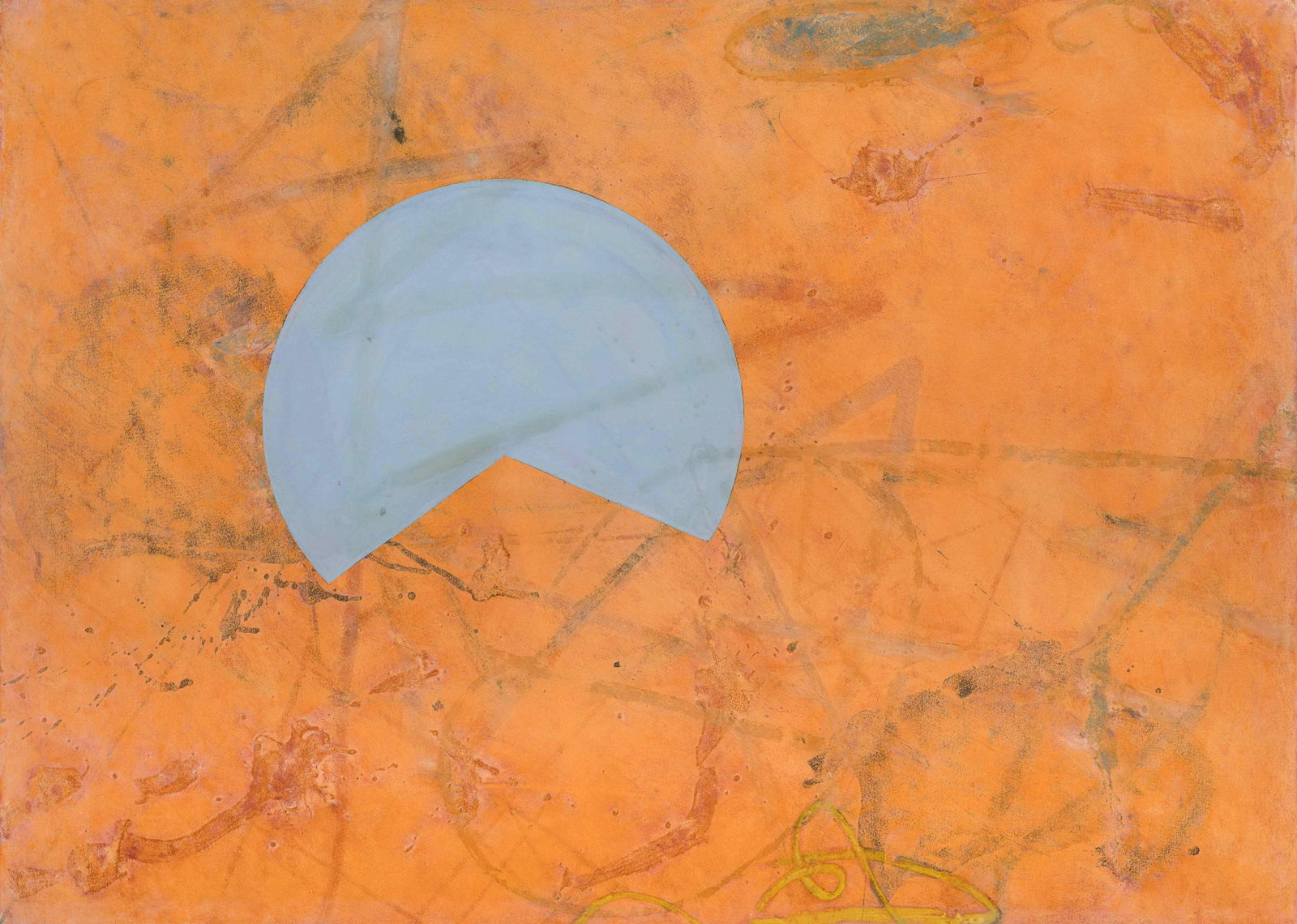 Peter Plagens (American, b. 1941) Untitled, 1975: Peter Plagens (American, b. 1941) Untitled, 1975 mixed media on paper 29 1/2 x 40 3/4 inches.