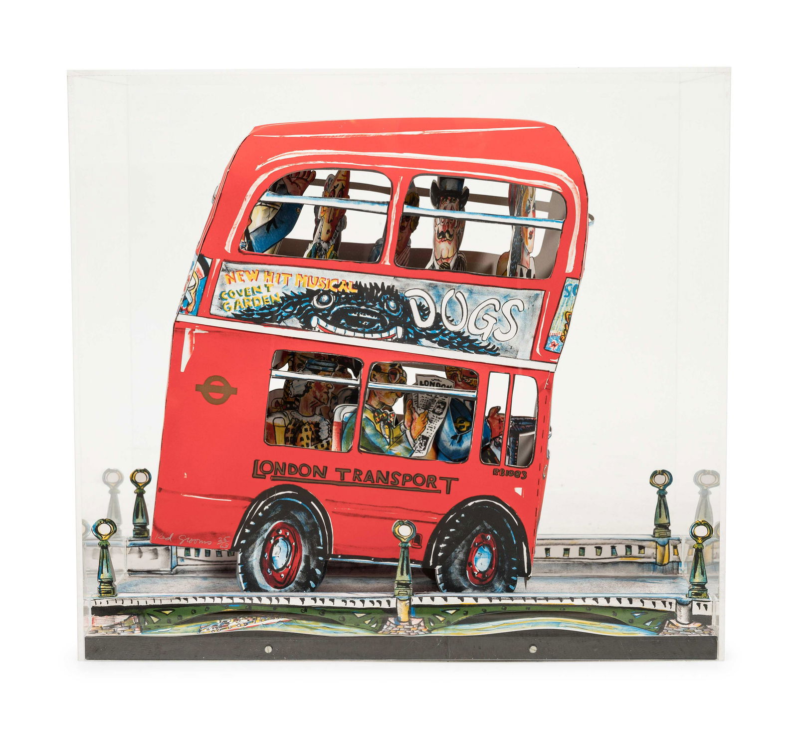 Red Grooms (American, b. 1937) London Bus, 1983 (1 of 6)