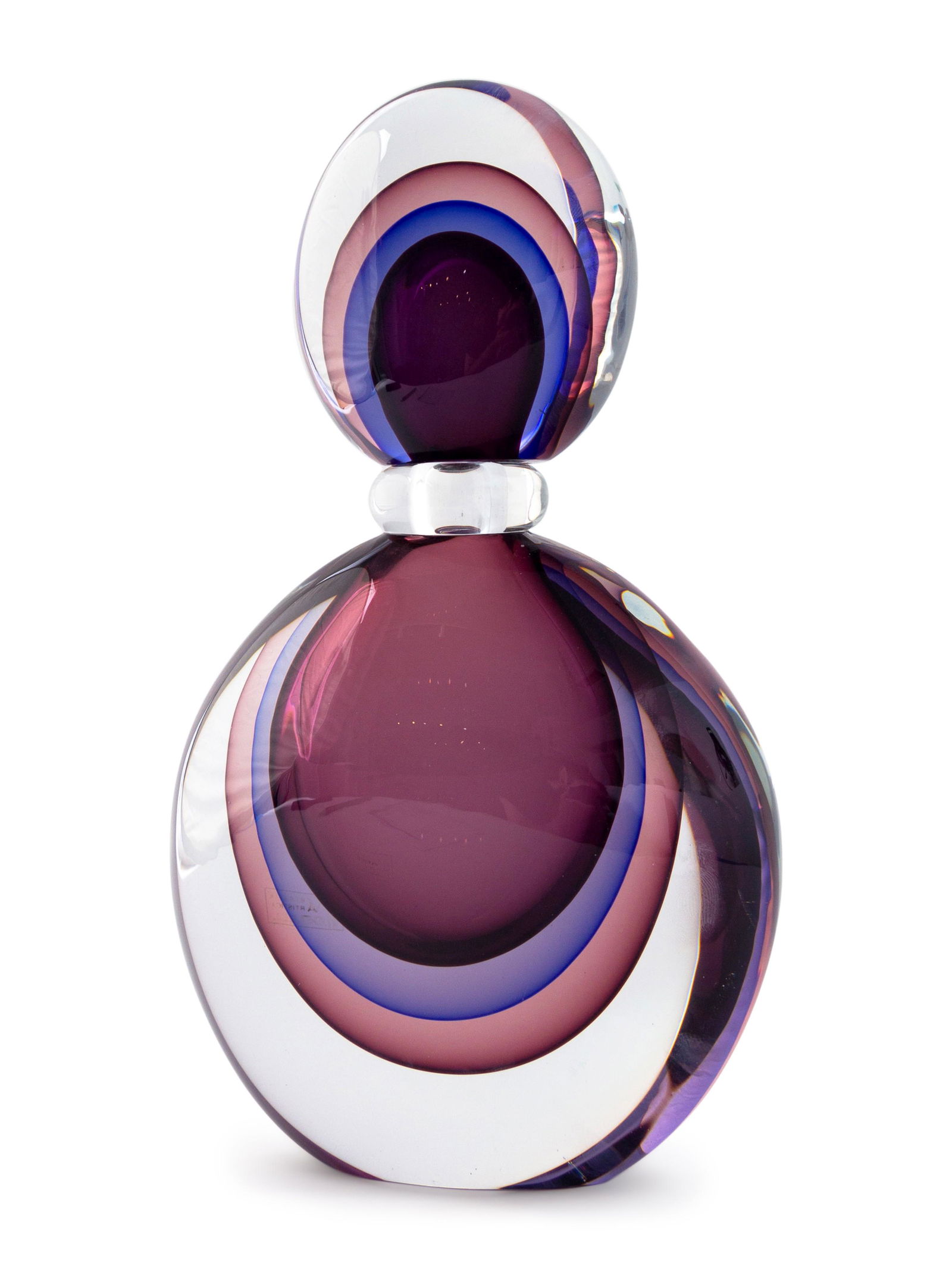 Murano Italian, Mid 20th Century Sommerso Vase (1 of 3)