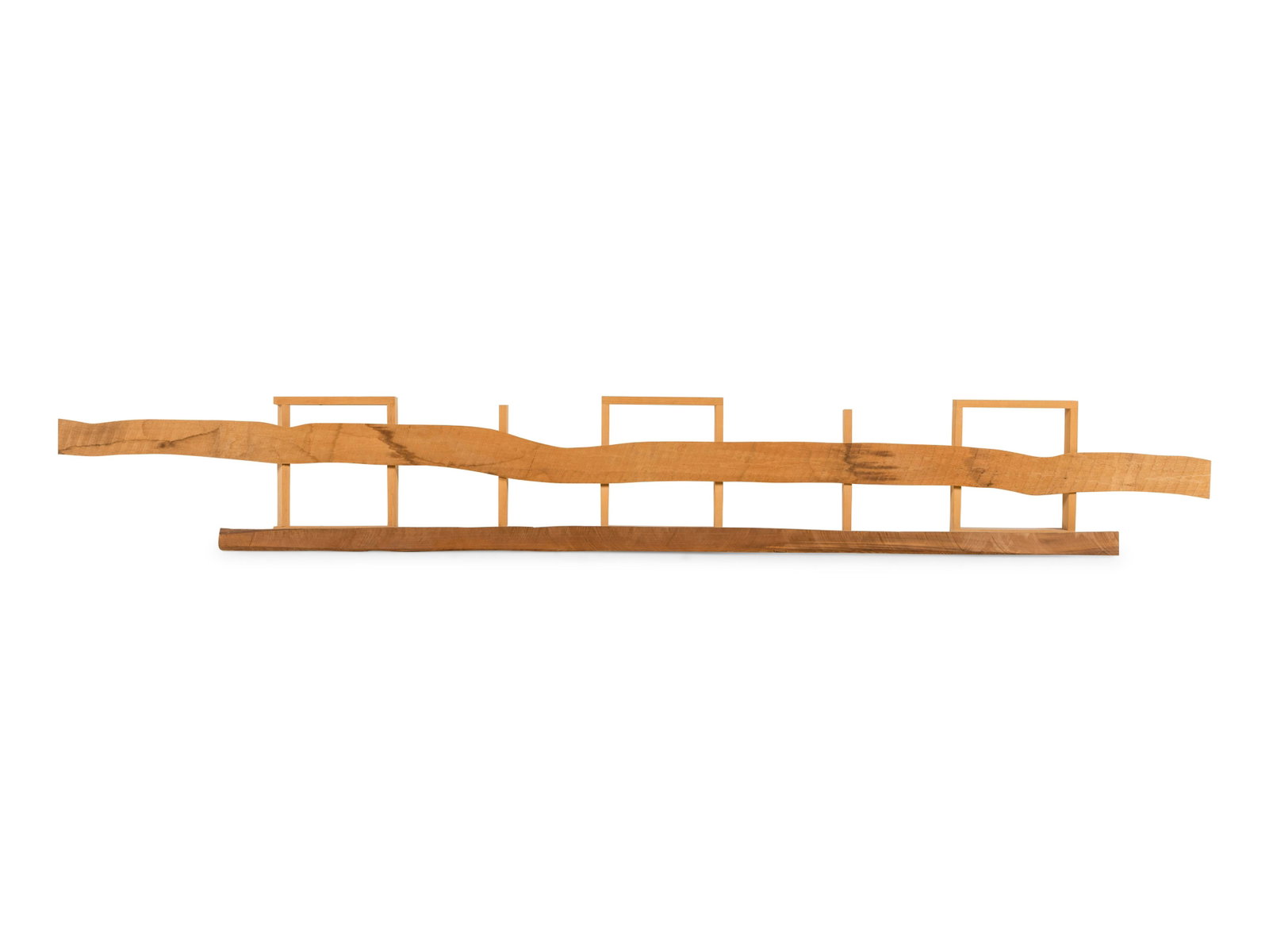 Will Horwitt (American, 1934 - 1985) Thursday the 7th,: Will Horwitt (American, 1934 - 1985) Thursday the 7th, October, 1976 wood, wire, and staples signed, titled, and dated (underside) 12 3/4 x 108 3/4 x 4 inches. Sold to Benefit the Acquisition Fund of 