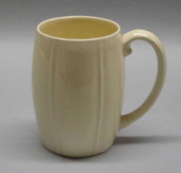 Keith Murray for Wedgwood straw mug together with: Keith Murray for Wedgwood straw mug together with small white mug H:5 "