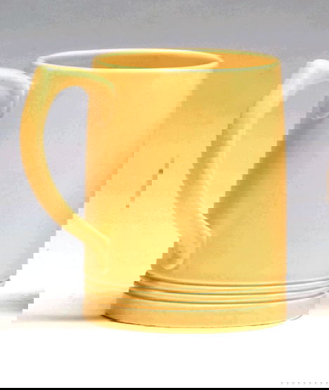 Keith Murray yellow mug together with white mug,: Keith Murray yellow mug together with white mug