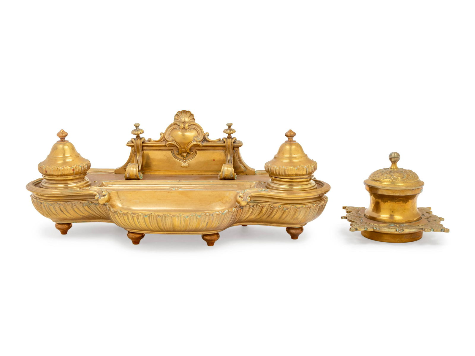 A French Gilt Bronze Inkstand (1 of 5)