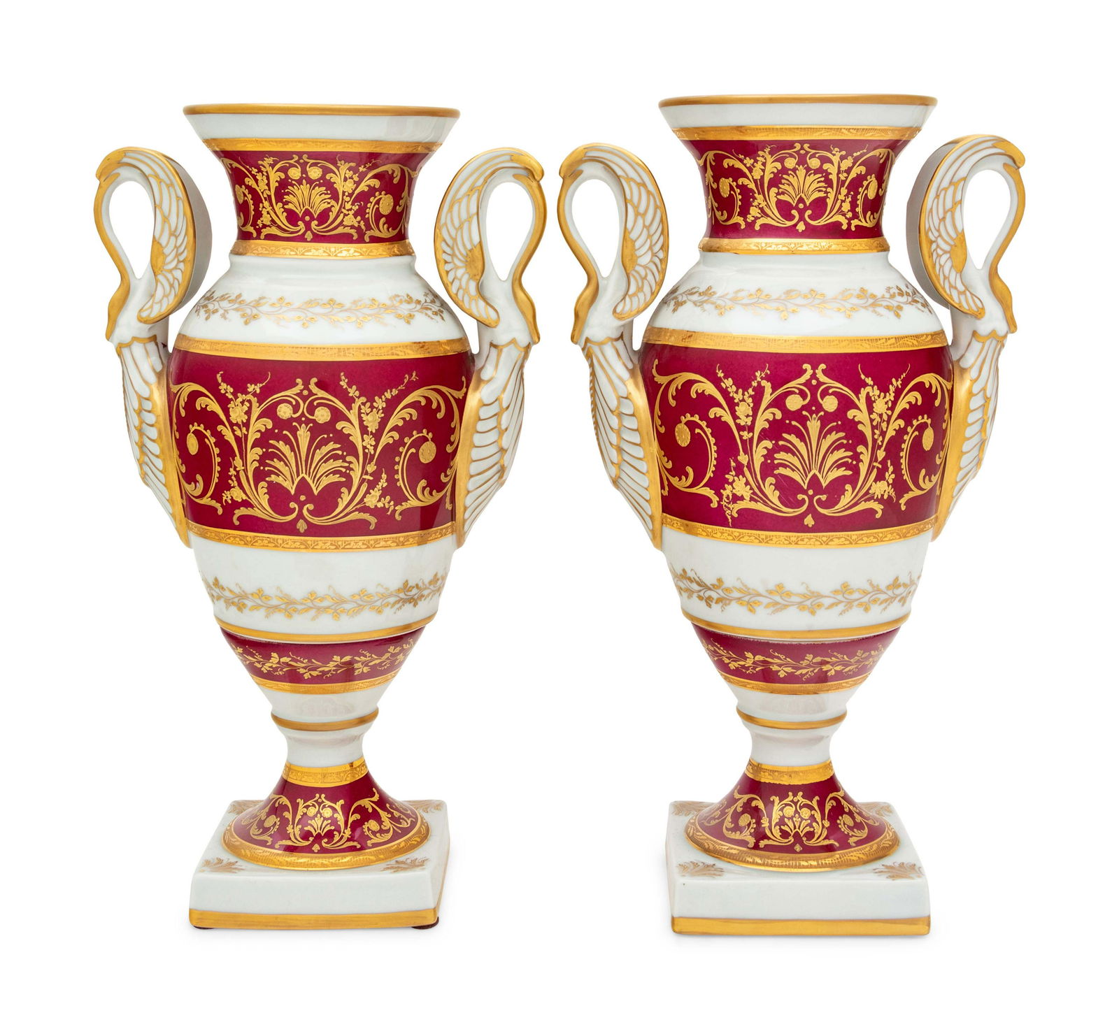 A Pair of French Parcel Gilt Porcelain Vases (1 of 3)