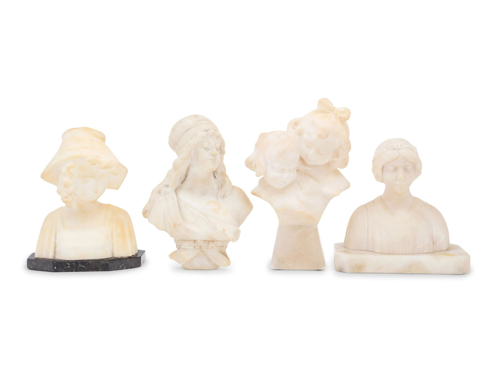 Four Italian Alabaster Busts (1 of 3)