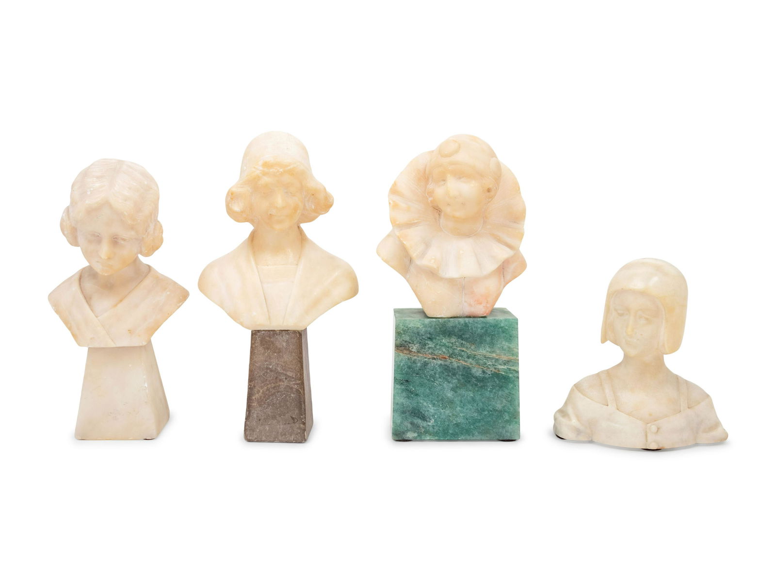 Four Italian Alabaster Busts (1 of 3)