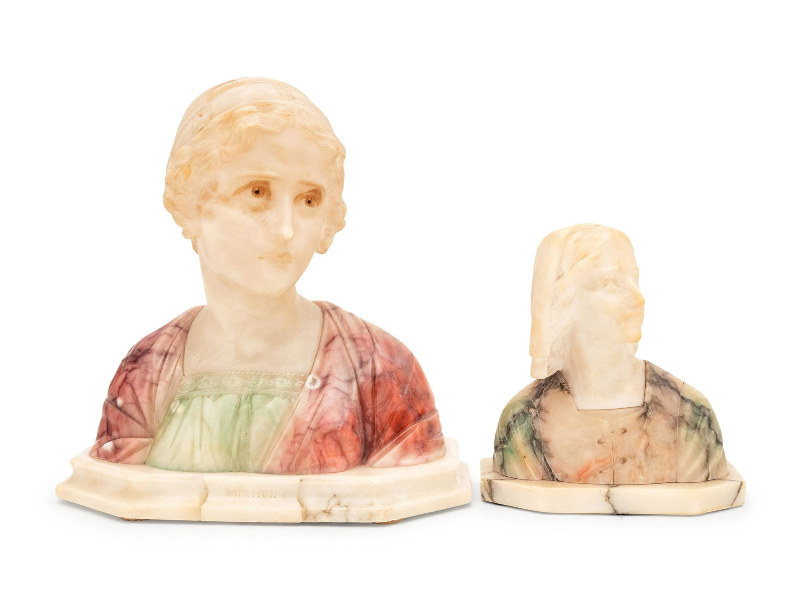 Two Italian Alabaster Busts (1 of 5)