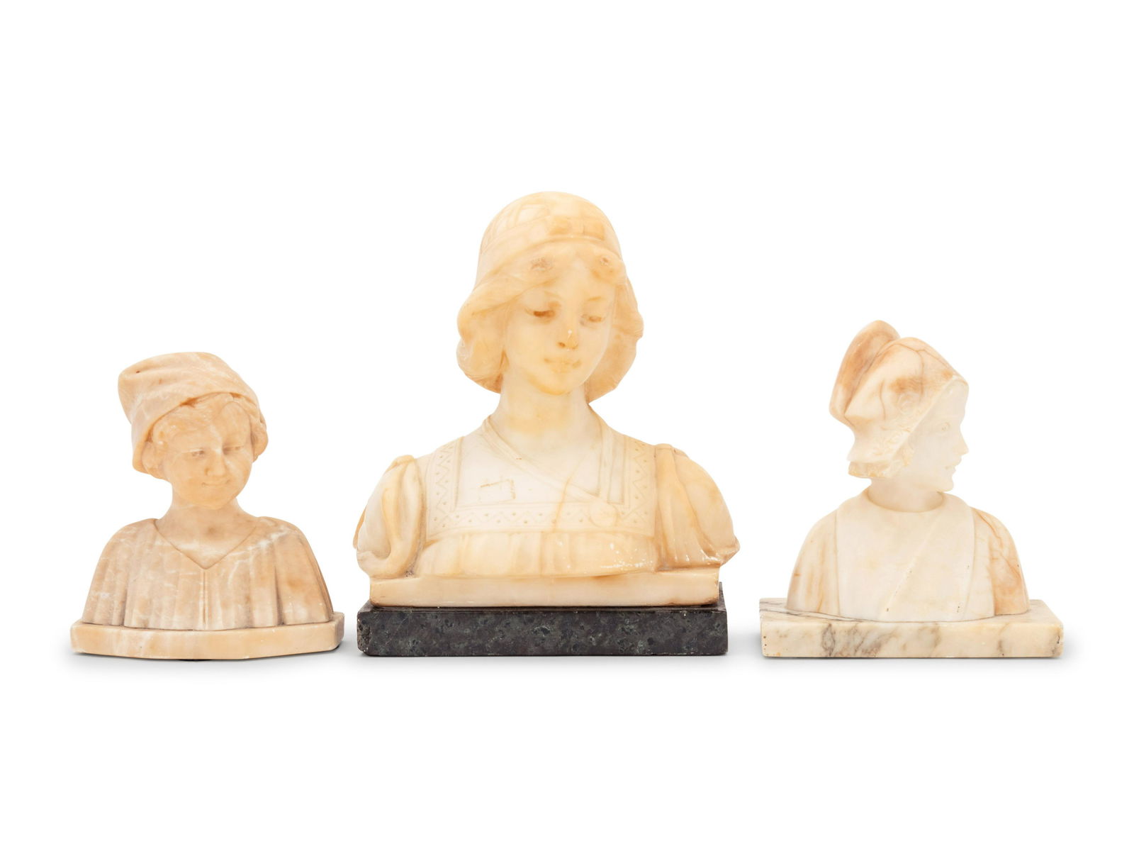 Three Italian Alabaster Busts (1 of 2)