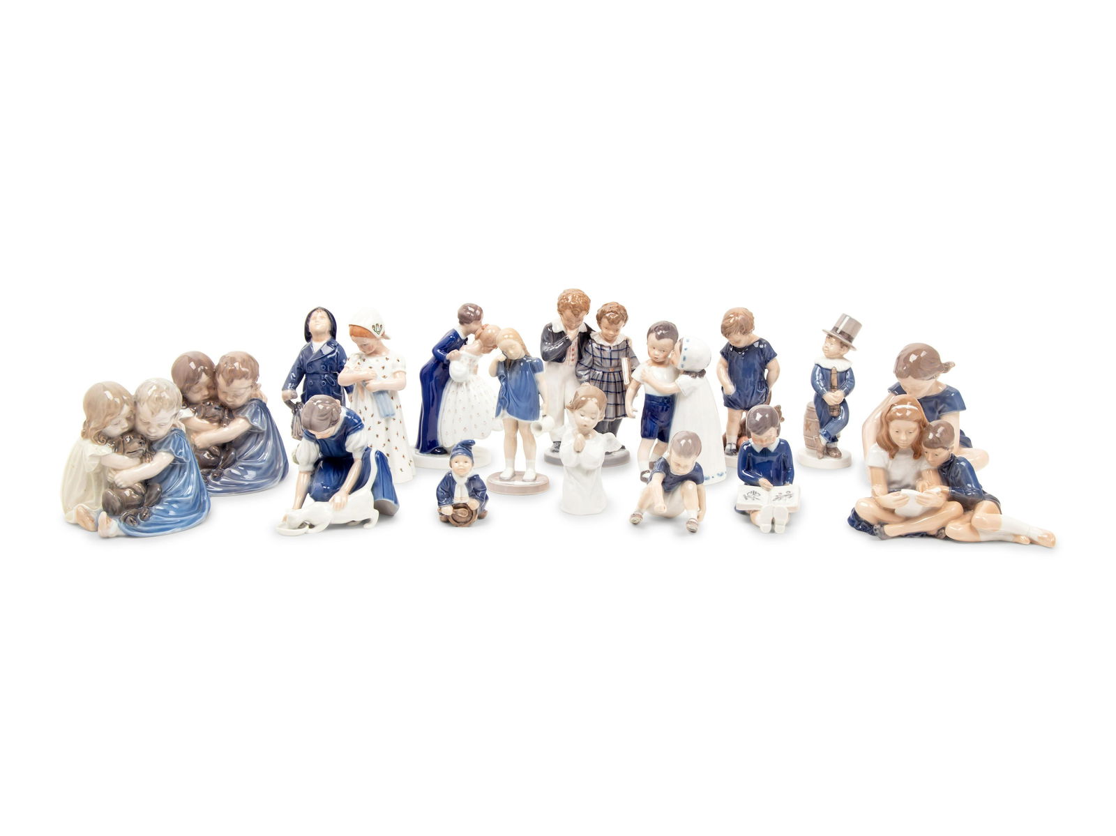 Fourteen Royal Copenhagen Porcelain Figures (1 of 2)