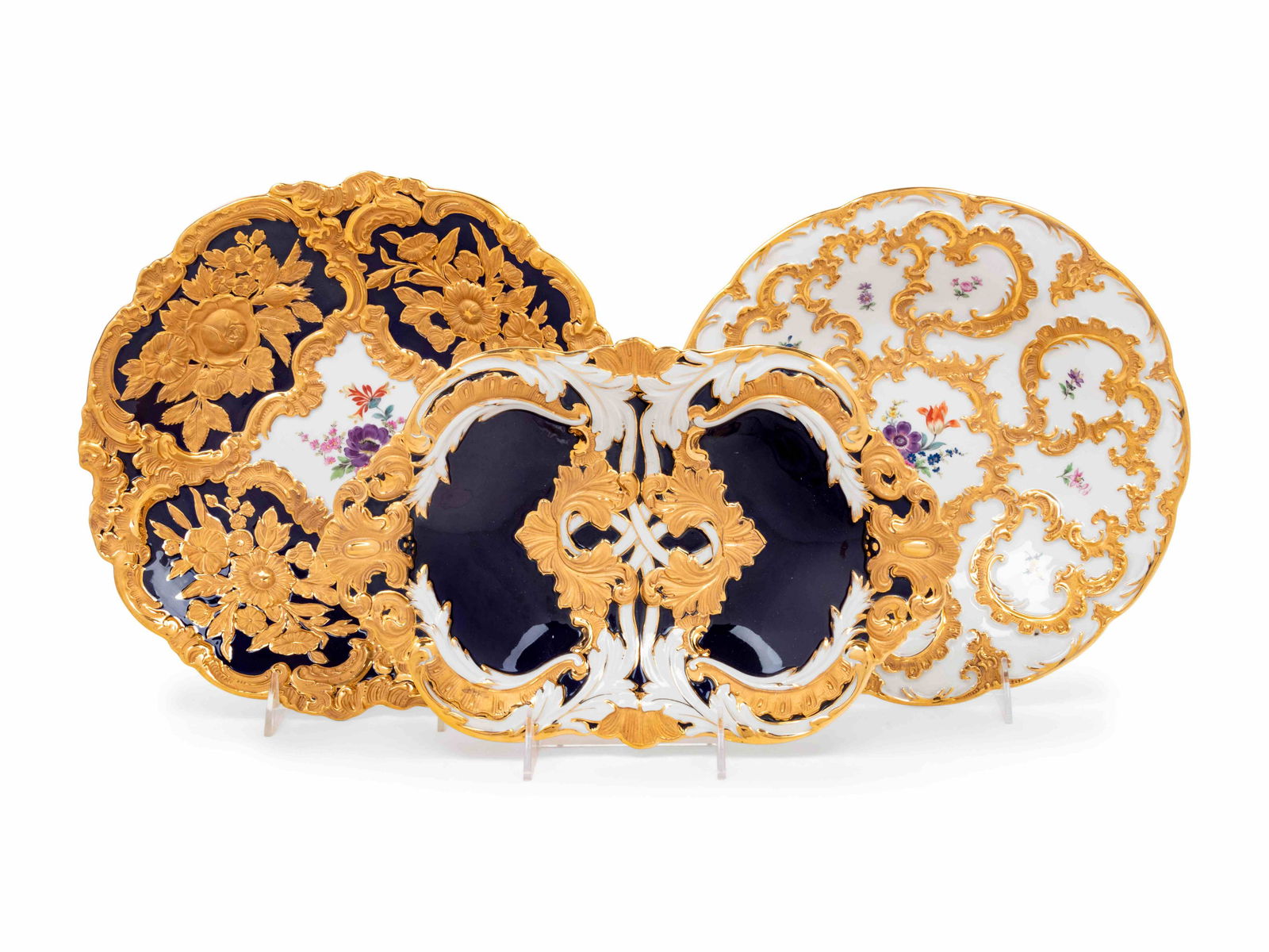 Three Meissen Porcelain Plates (1 of 2)