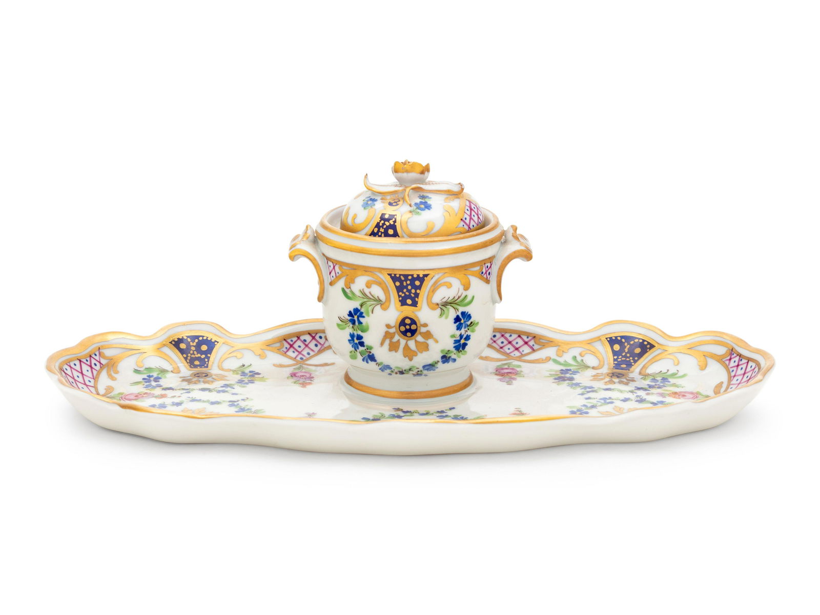 A Dresden Porcelain Inkwell (1 of 3)