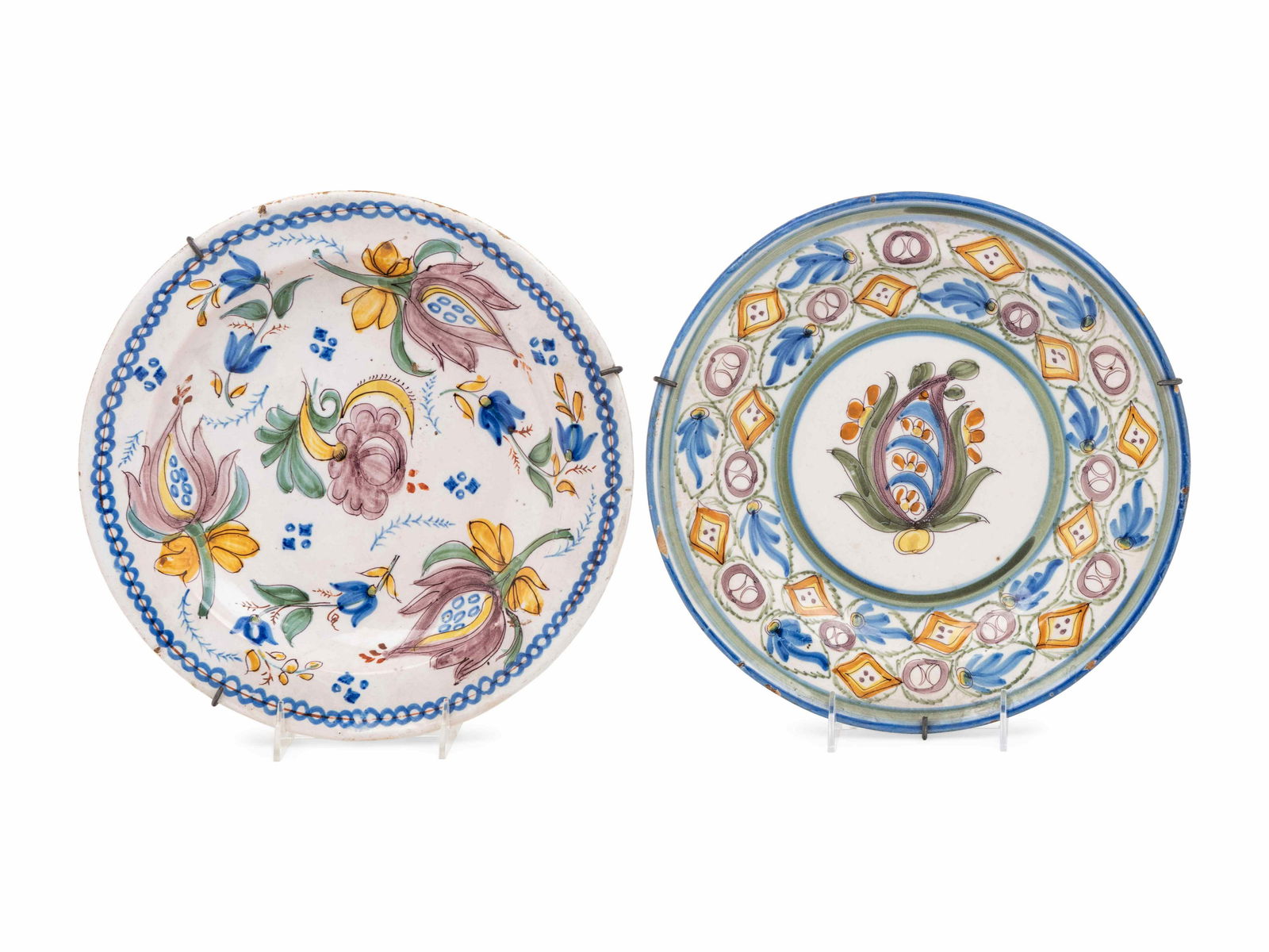 Two Continental Faience Plates (1 of 1)