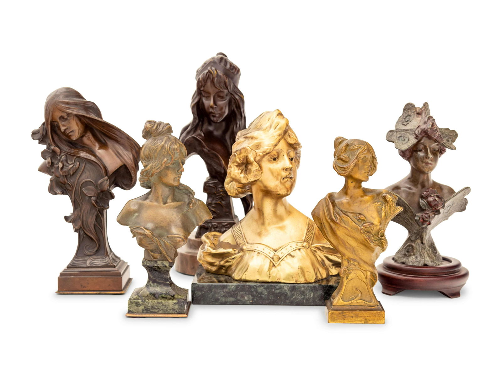 Six Continental Bronze Busts (1 of 2)