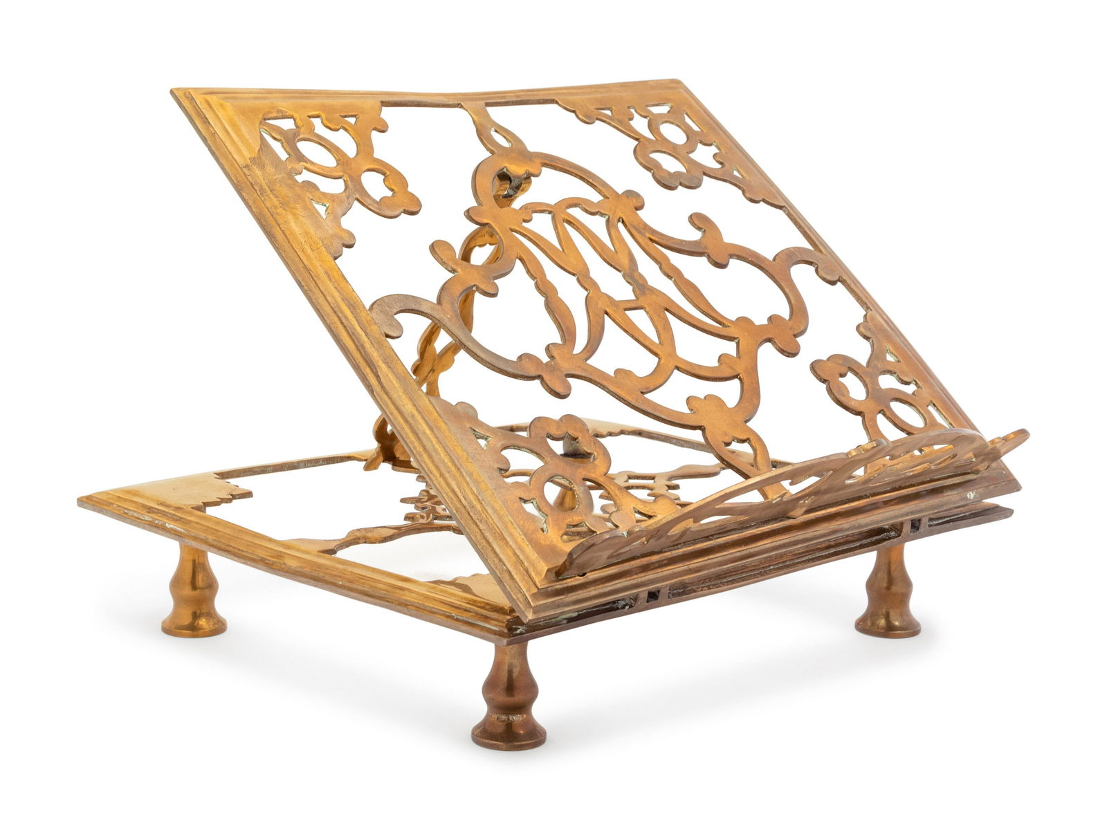 A Continental Brass Book Stand (1 of 5)