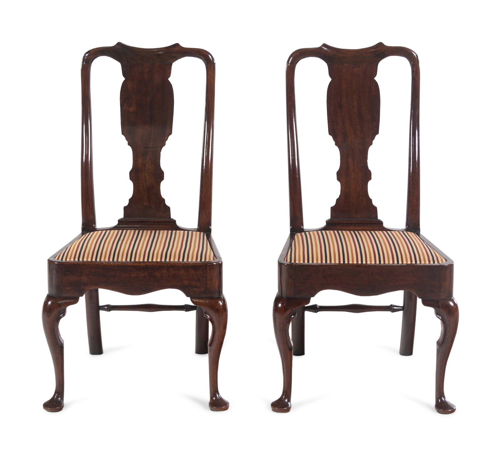 A Pair of Queen Anne Walnut Side Chairs (1 of 2)