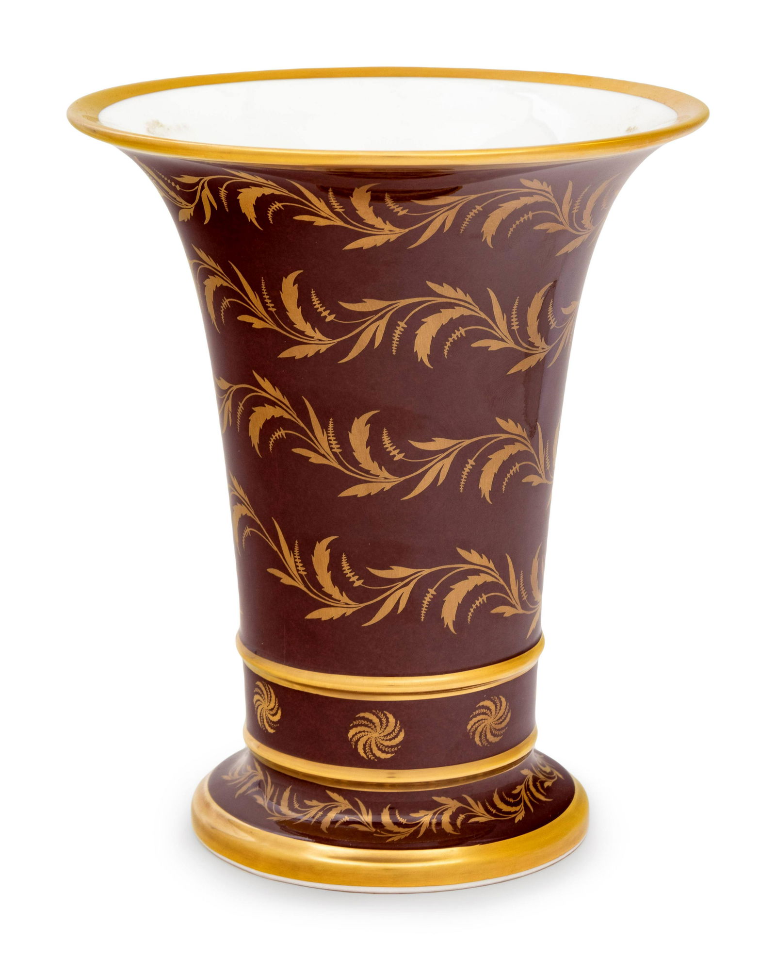 A William Yeoward Escot Porcelain Vase: A William Yeoward Escot Porcelain Vase Height 8 inches. Property from the Estate of Norma and David McIntyre, Los Angeles, California Note: This lot is located in Chicago, Illinois. The buyer w