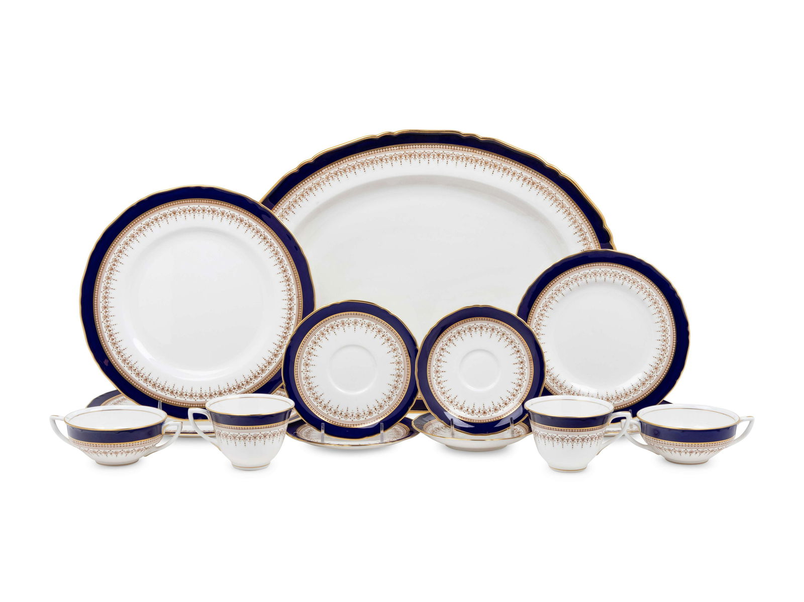 A Royal Worcester Regency Porcelain Dinner Service (1 of 2)