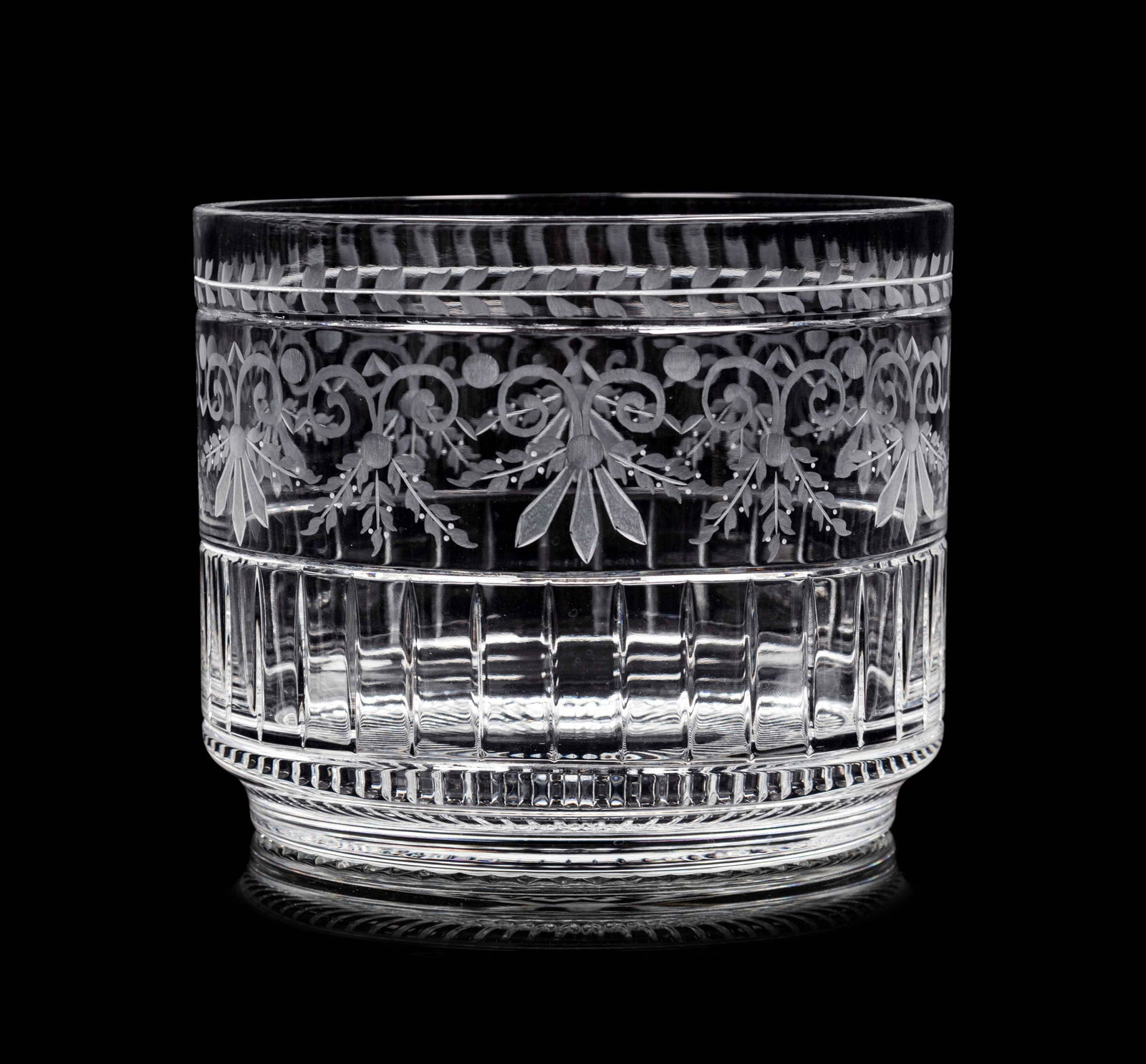 A William Yeoward Cut Glass Bowl: A William Yeoward Cut Glass Bowl Height 5 5/8 inches. Property from the Estate of Norma and David McIntyre, Los Angeles, California Note: This lot is located in Chicago, Illinois. The buyer will be re
