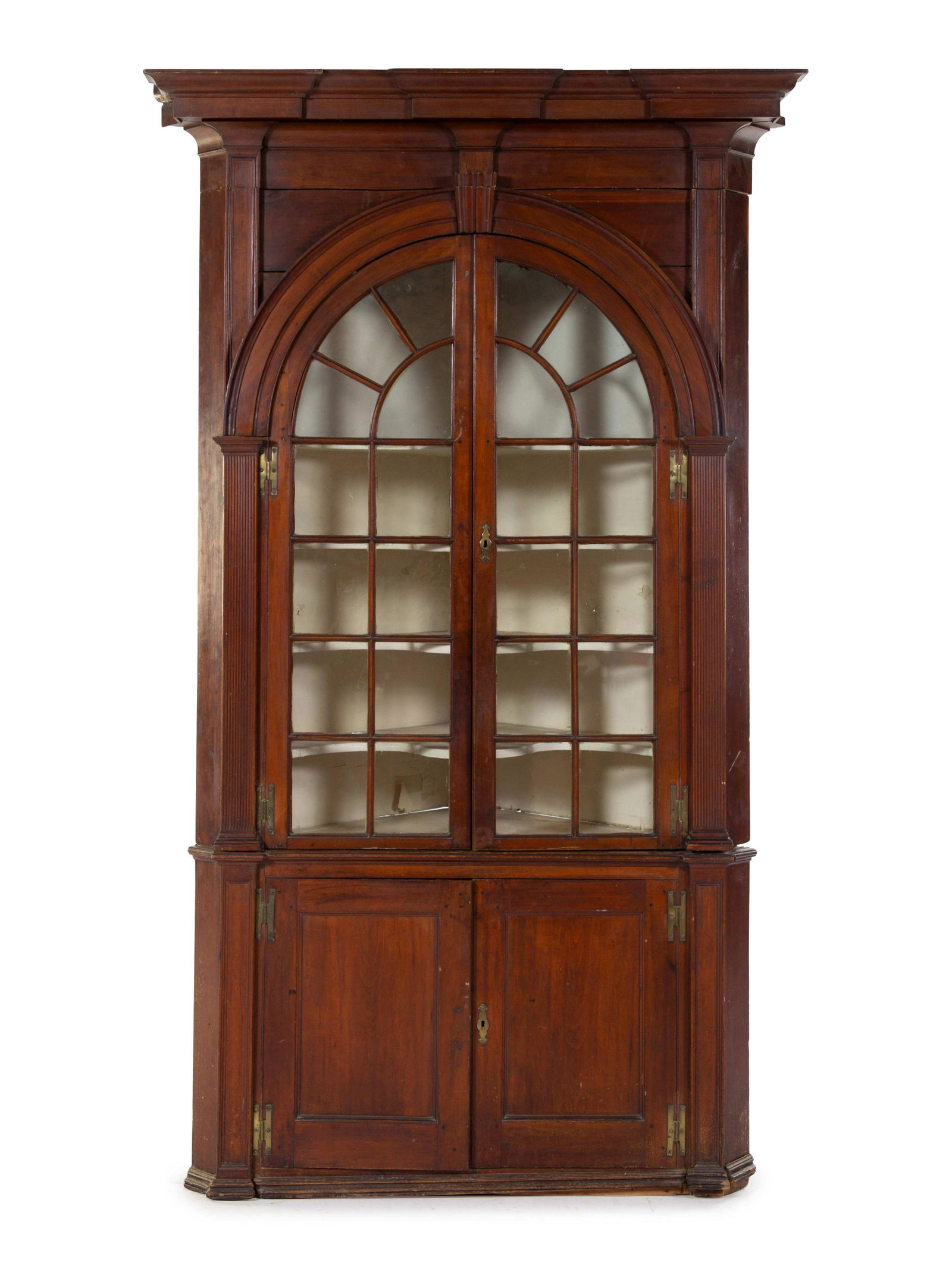 A Chippendale Mahogany Corner Cupboard (1 of 1)