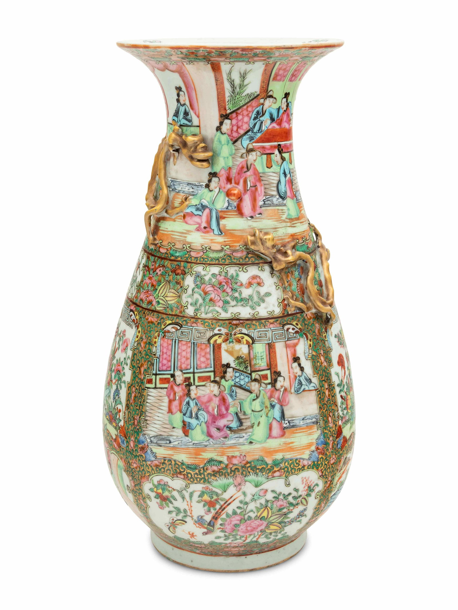 A Large Rose Medallion Porcelain Vase (1 of 2)