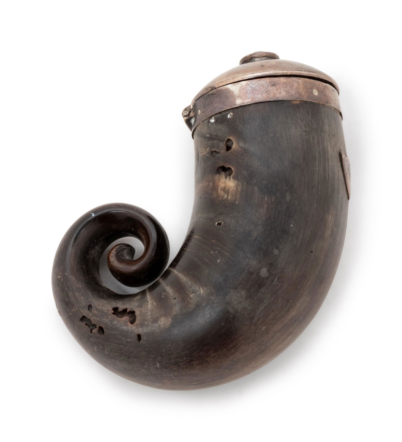 A Scottish Silver and Hardstone Mounted Snuff Mull (1 of 3)