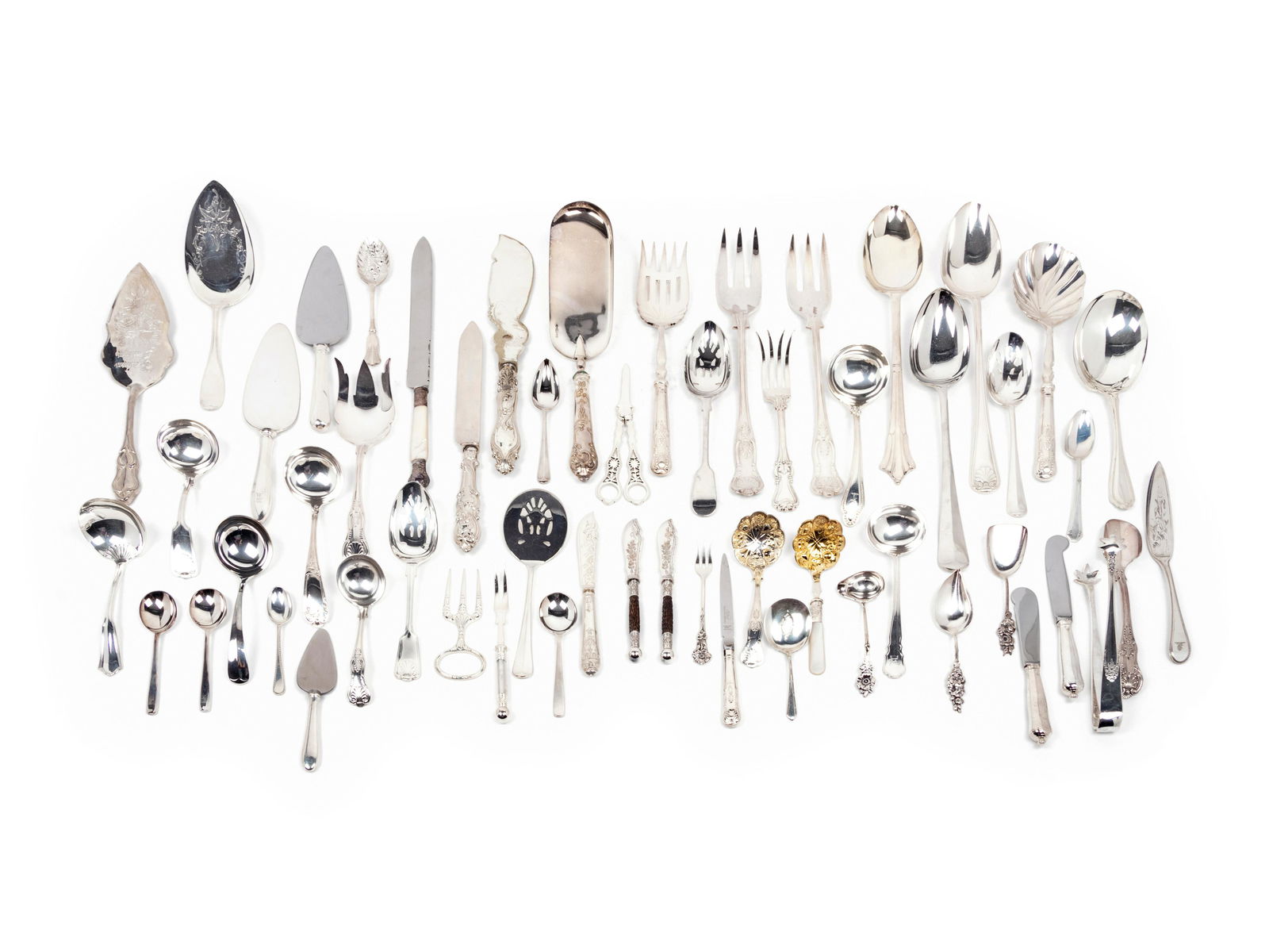 A Large Collection of Silver-Plate Flatware and Serving (1 of 1)