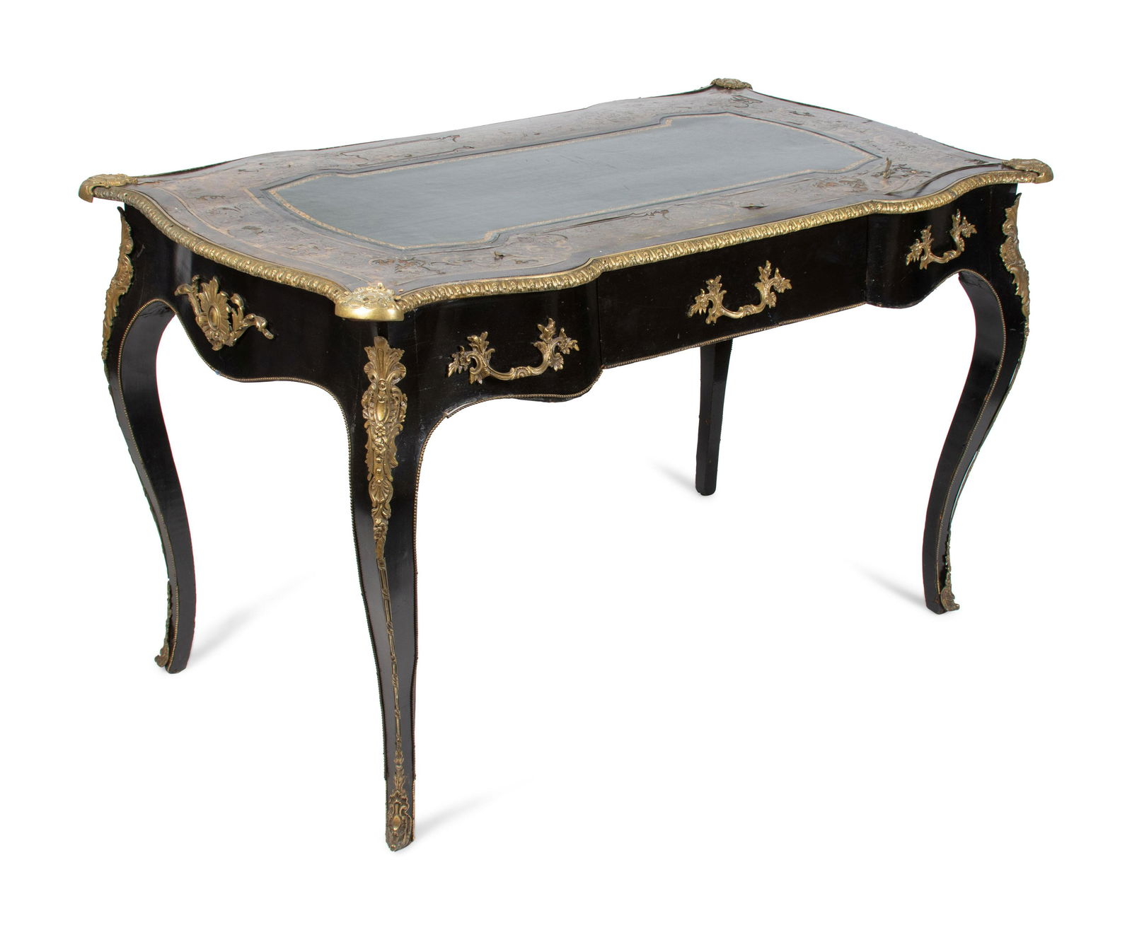 A Louis XV Style Gilt Bronze Mounted Boulle Marquetry (1 of 3)