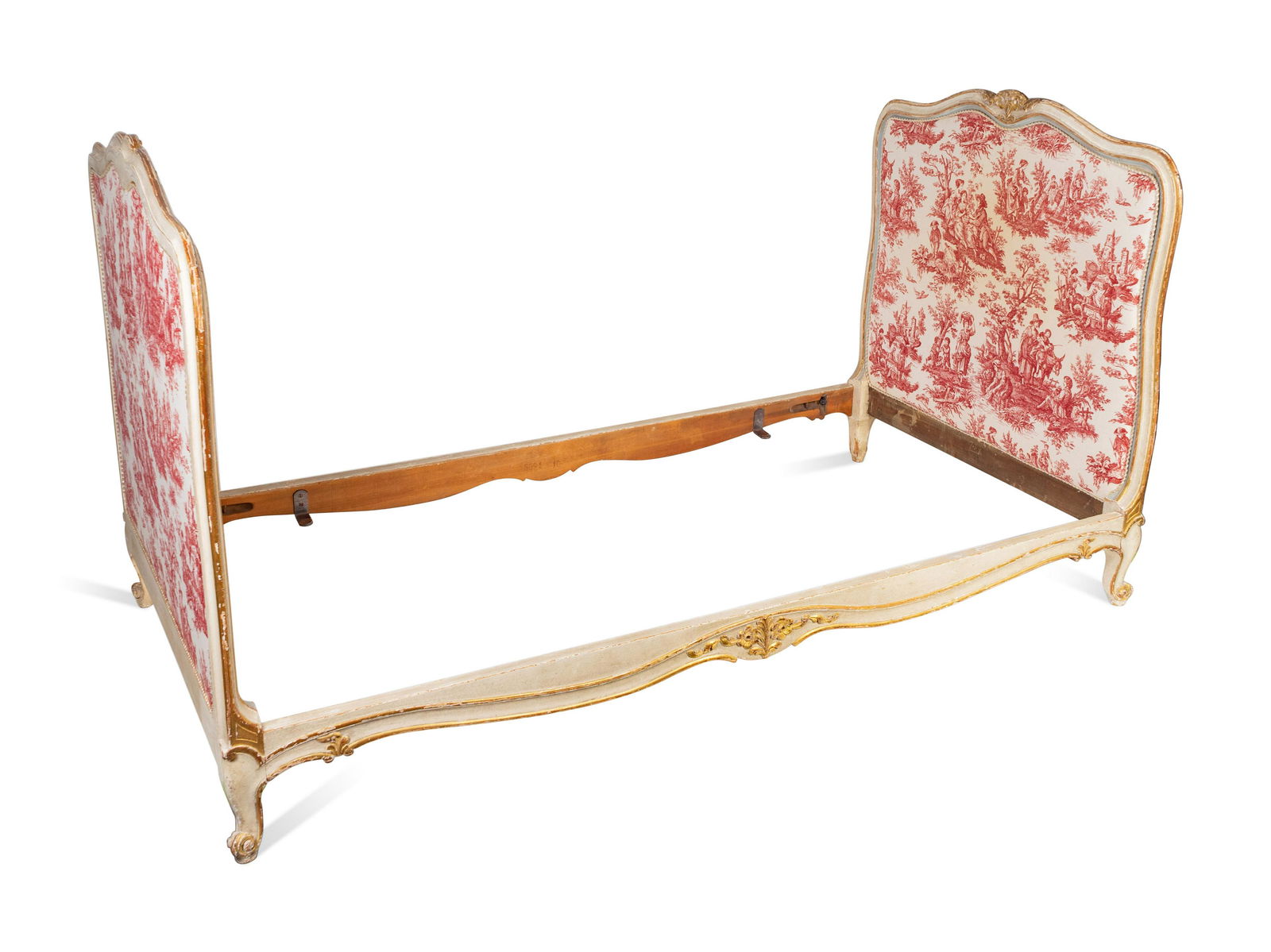 A Louis XV Style Painted and Parcel Gilt Daybed (1 of 3)