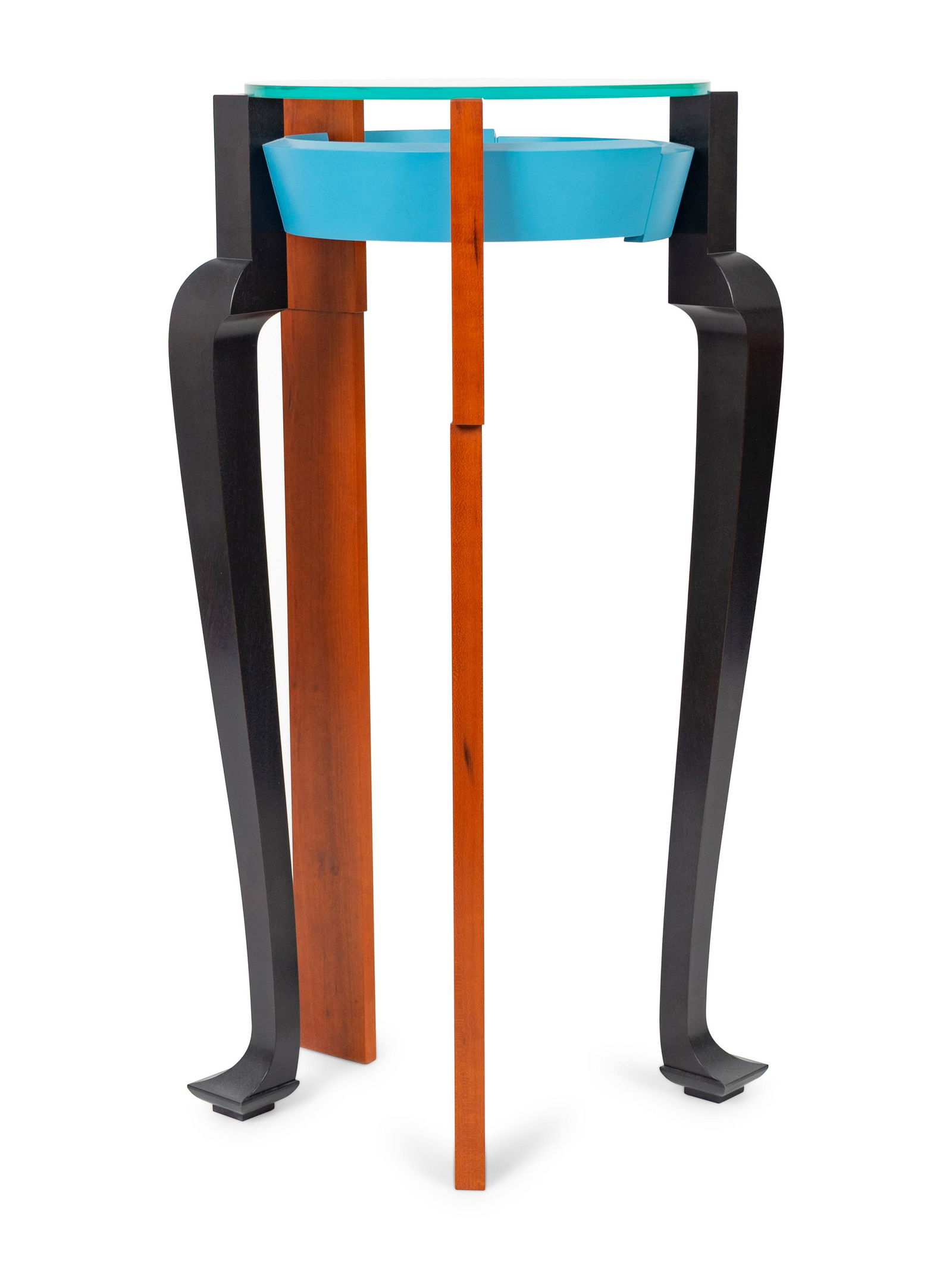 A Studio Craft Glass-Top Side Table by Michael (1 of 2)