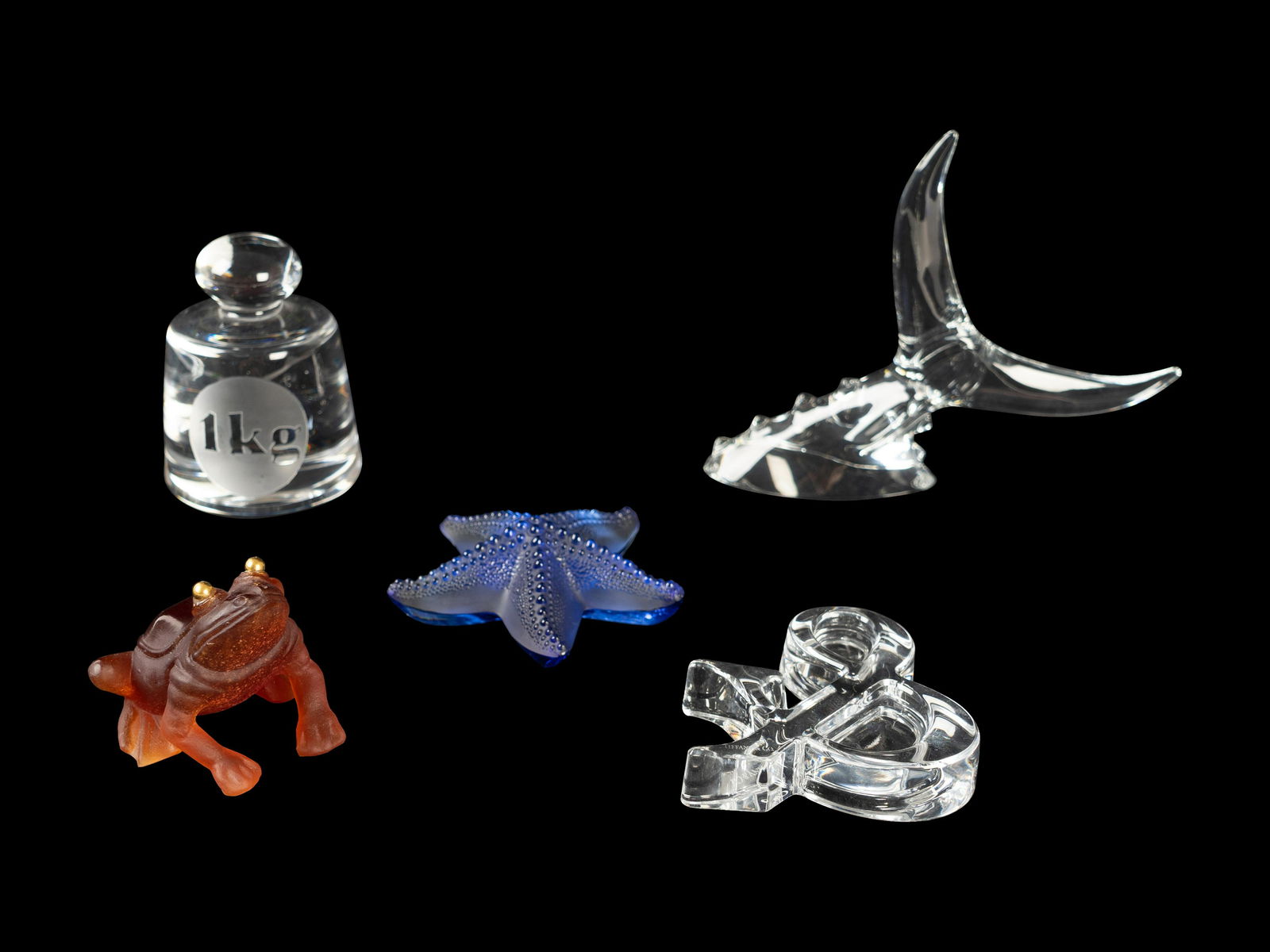 Five Modern Glass Paperweights (1 of 2)