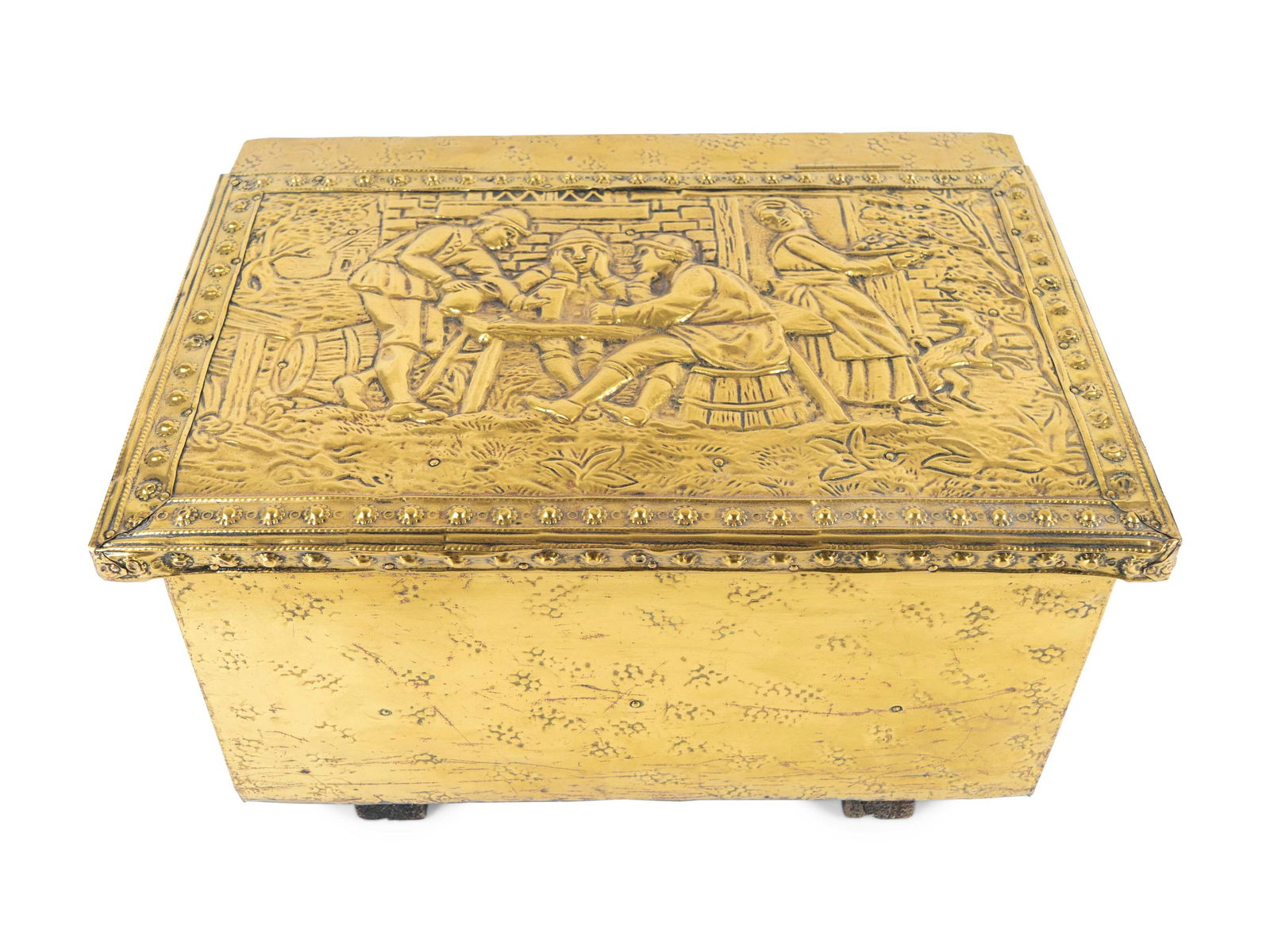 An English Chased Brass Box (1 of 5)