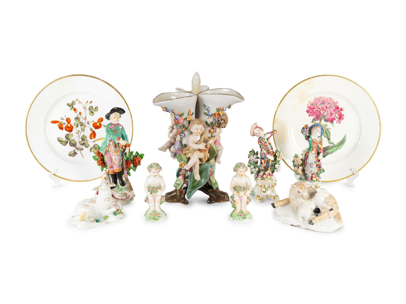 A Group of English and Continental Porcelain Articles (1 of 2)