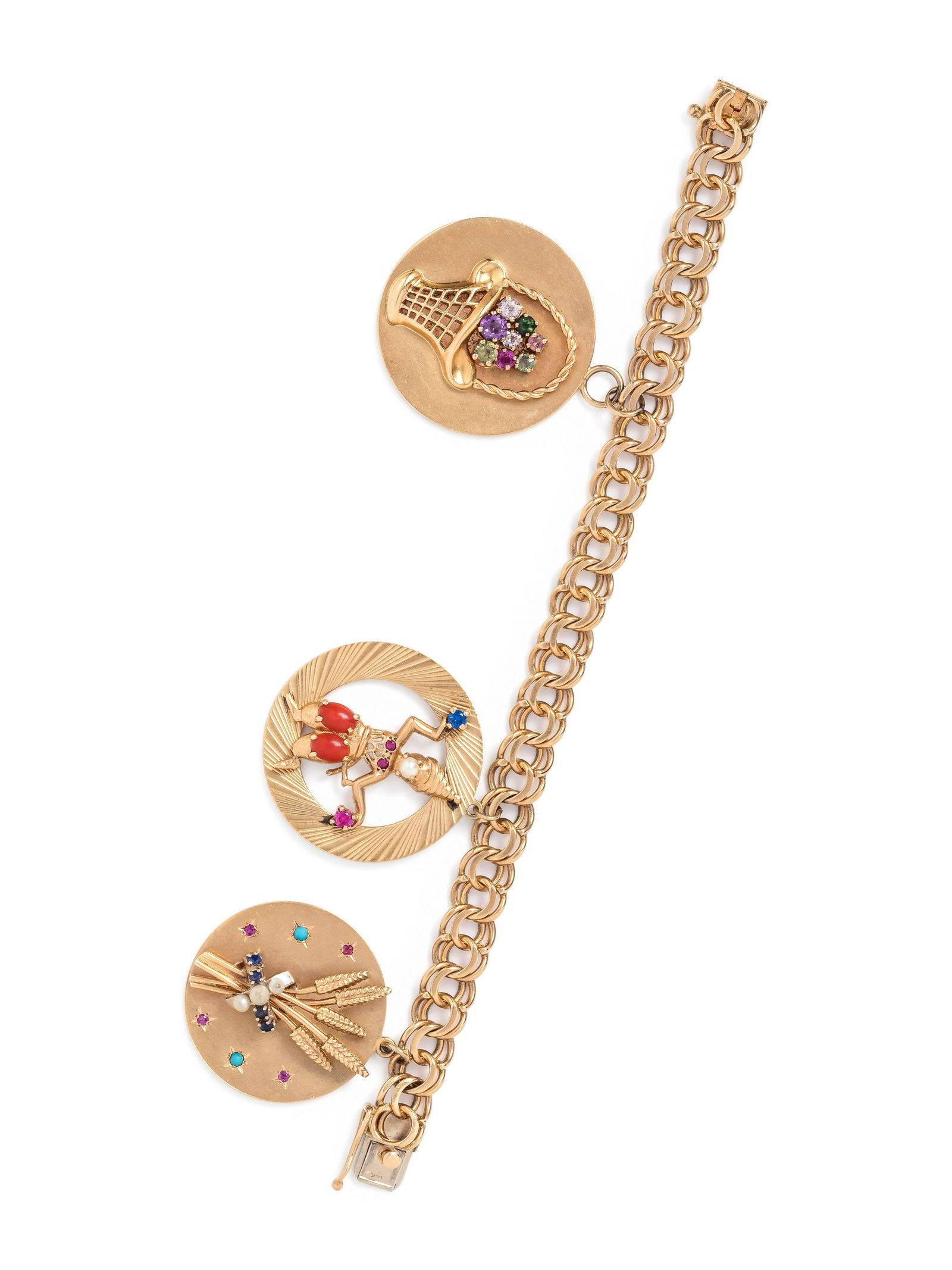 YELLOW GOLD CHARM BRACELET (1 of 2)