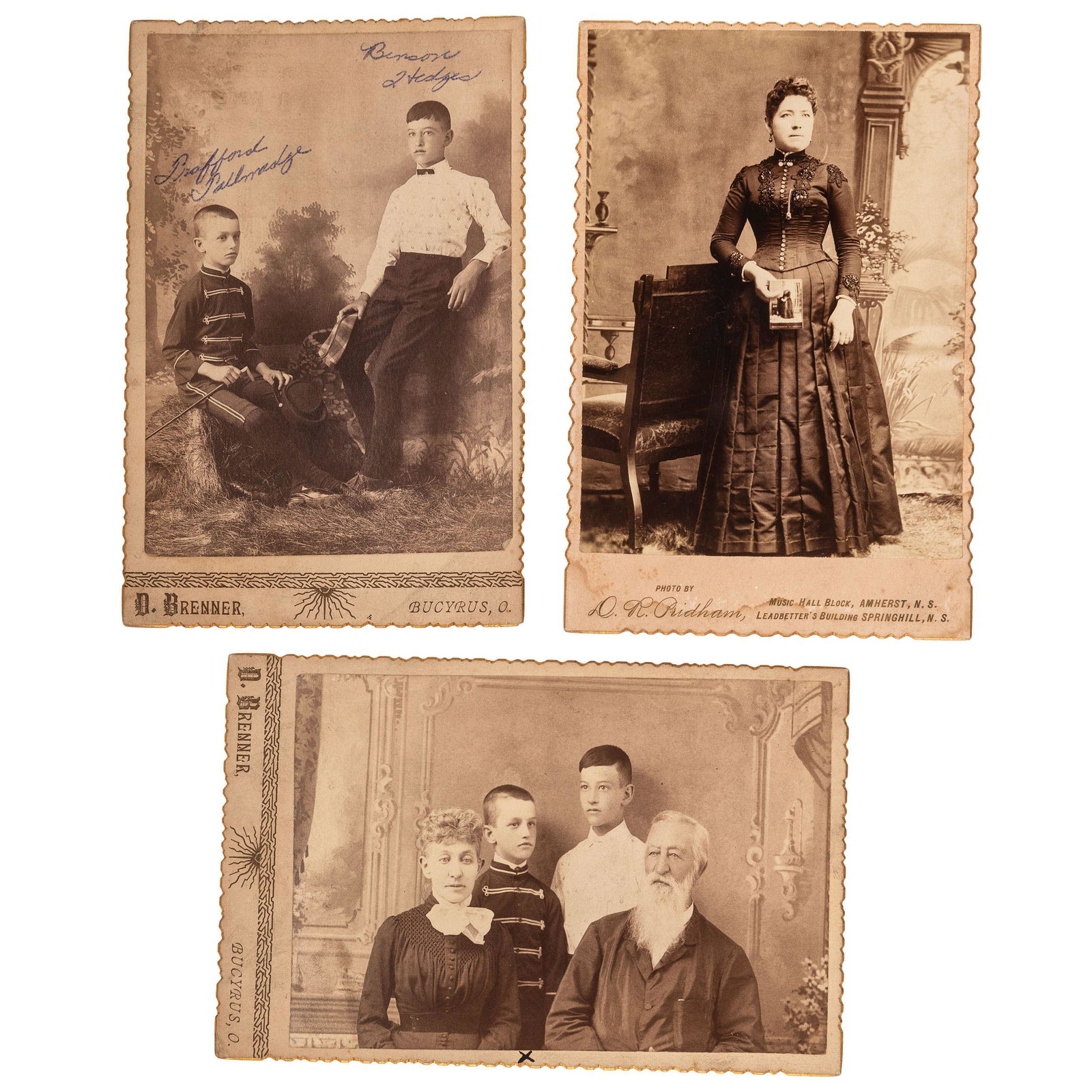 [EARLY PHOTOGRAPHY]. A group of 53 CDVs, cabinet cards, (1 of 4)