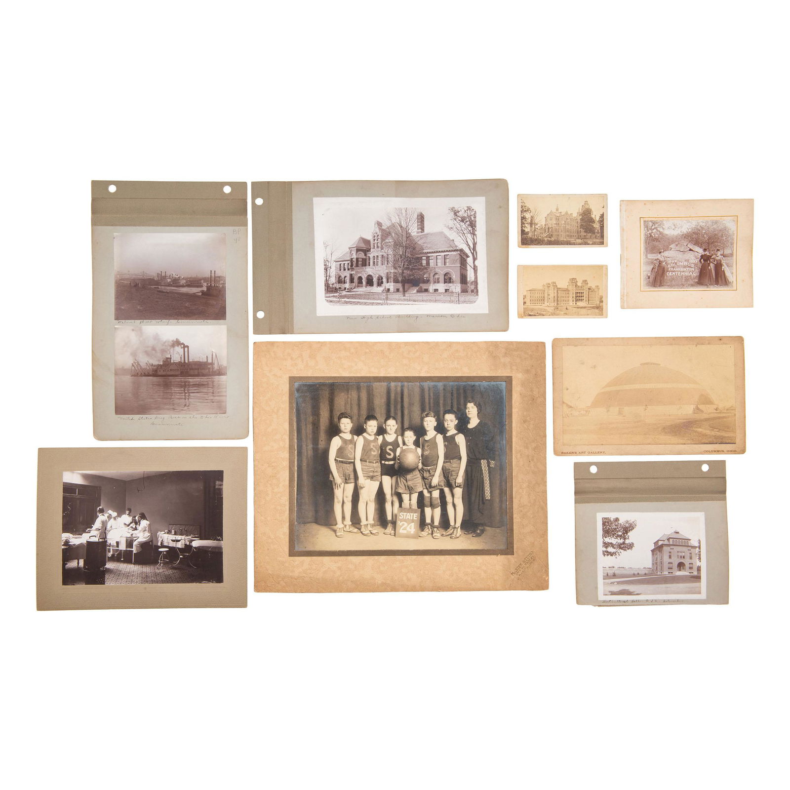 [EARLY PHOTOGRAPHY]. A group of 80 photographs of (1 of 5)