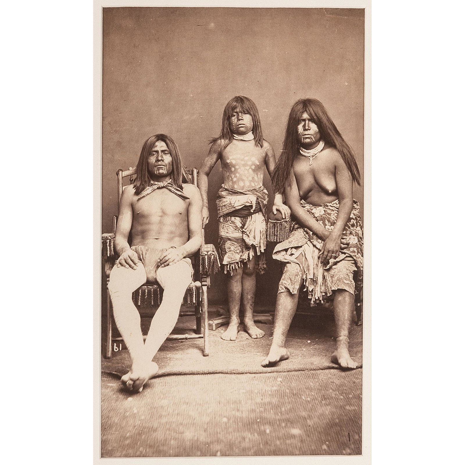 [NATIVE AMERICANS]. BONINE, E.A., photographer. A group (1 of 2)
