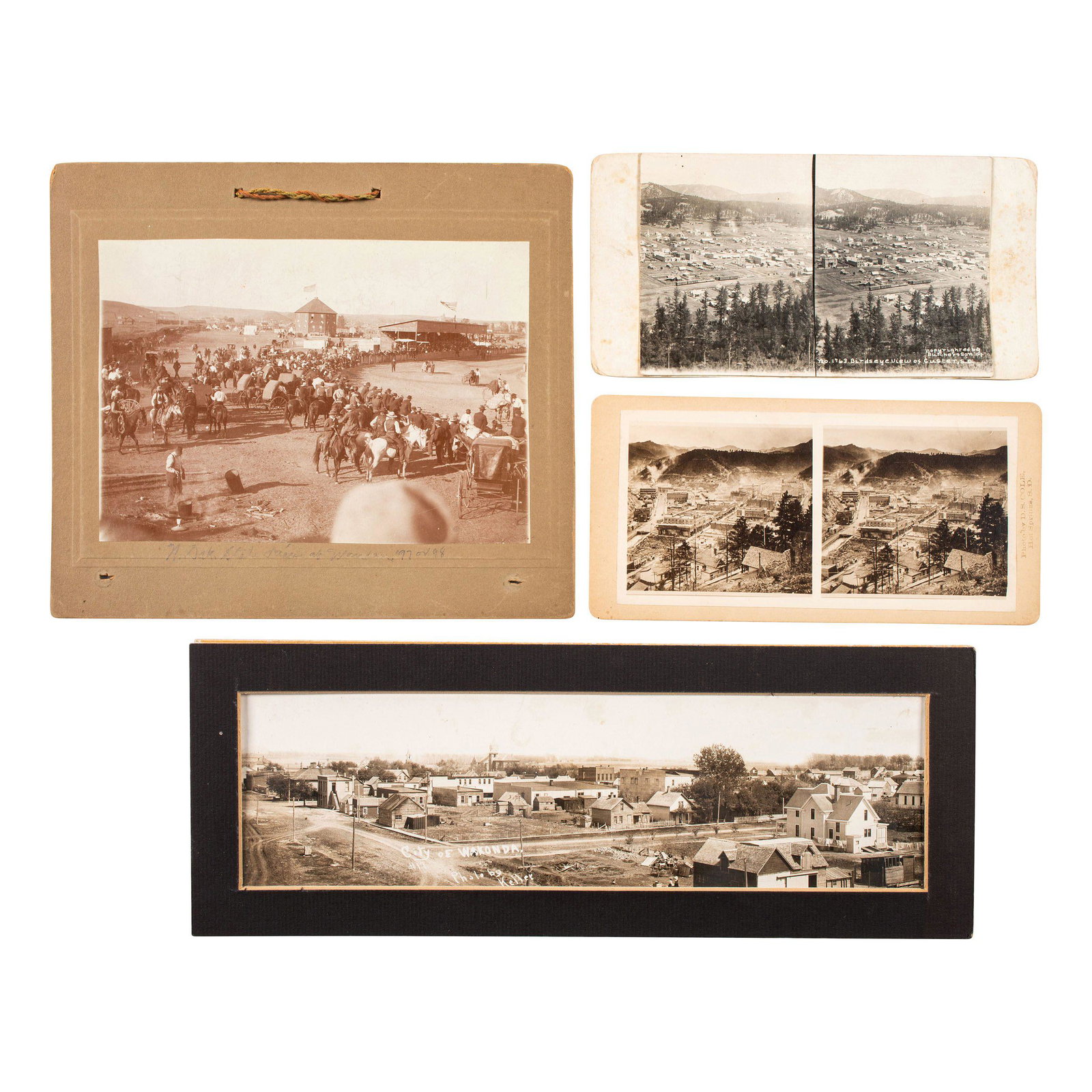 [WESTERN AMERICANA]. A group of stereoviews, albumens, (1 of 12)