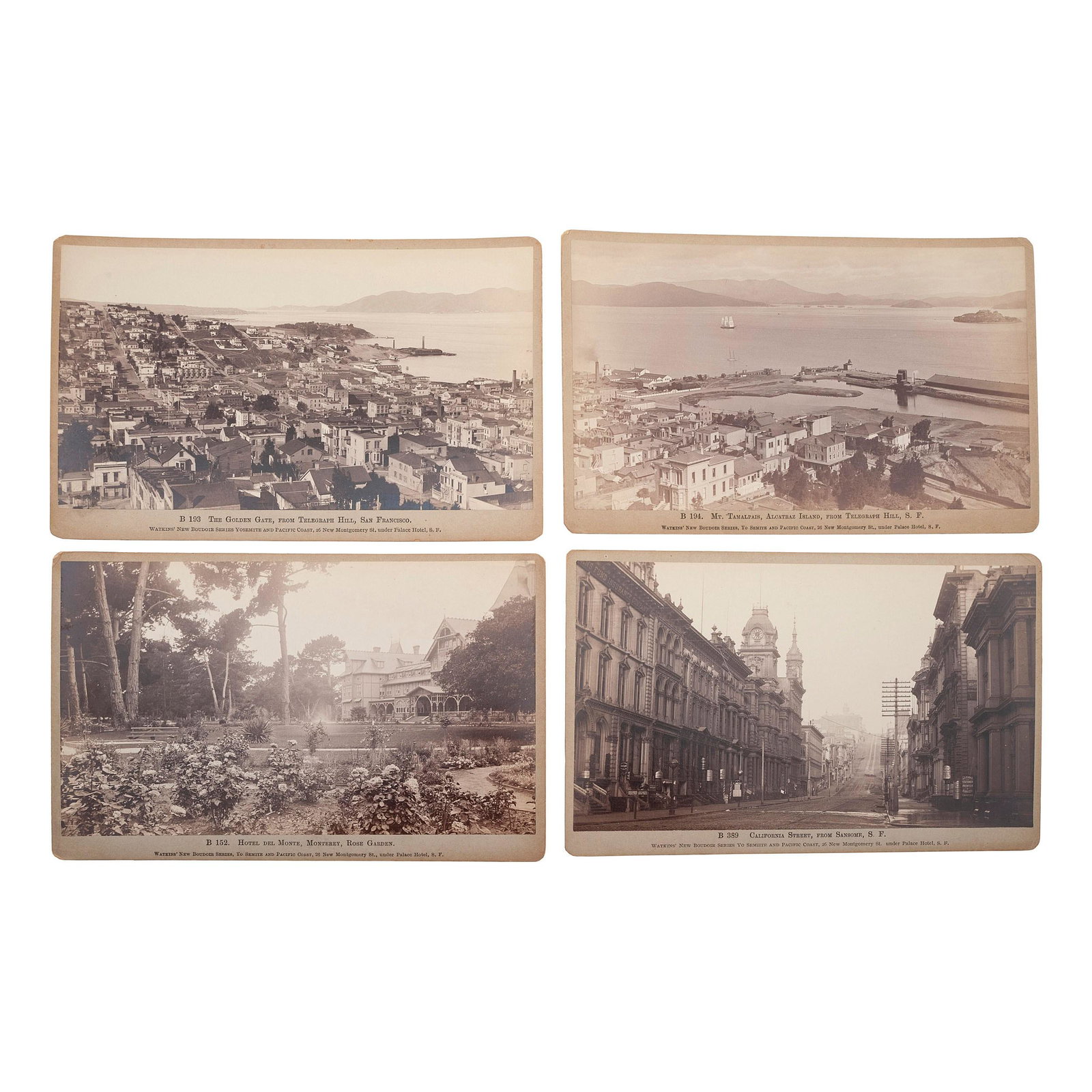 [CALIFORNIA]. A group of 7 boudoir cards by Watkins and (1 of 4)