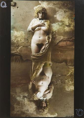 Jan Saudek, (Czech, b. 1935), The Queen, No. 339, 1985: Jan Saudek (Czech, b. 1935) The Queen, No. 339, 1985 hand colored gelatin silver print edition 22/50, signed (lower right) 14 3/4 x 8 1/8 inches. Property from The Anne & Jacques Baruch Collection,