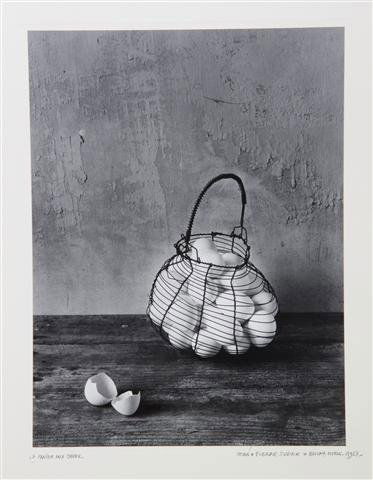 Jean-Pierre Sudre, (French, 1921-1997), Le Panier Aux O: Jean-Pierre Sudre (French, 1921-1997) Le Panier Aux Oeufs photograph signed, titled and dated (lower right) 15 1/2 x 11 3/4 inches.