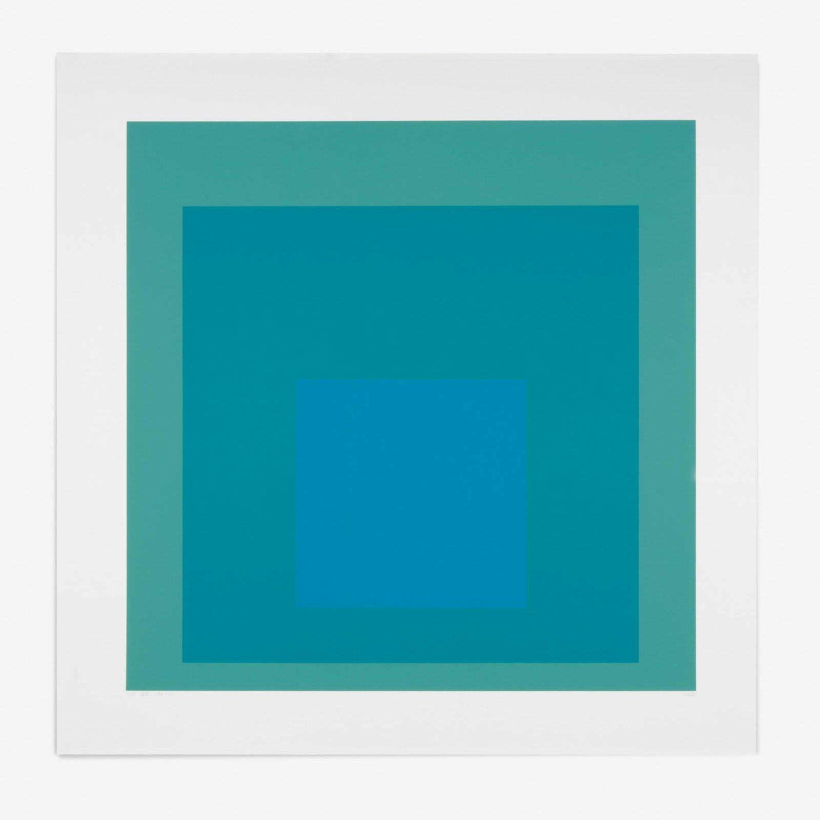 Josef Albers (German, 1888-1976) SP XII (from Homage to (1 of 3)