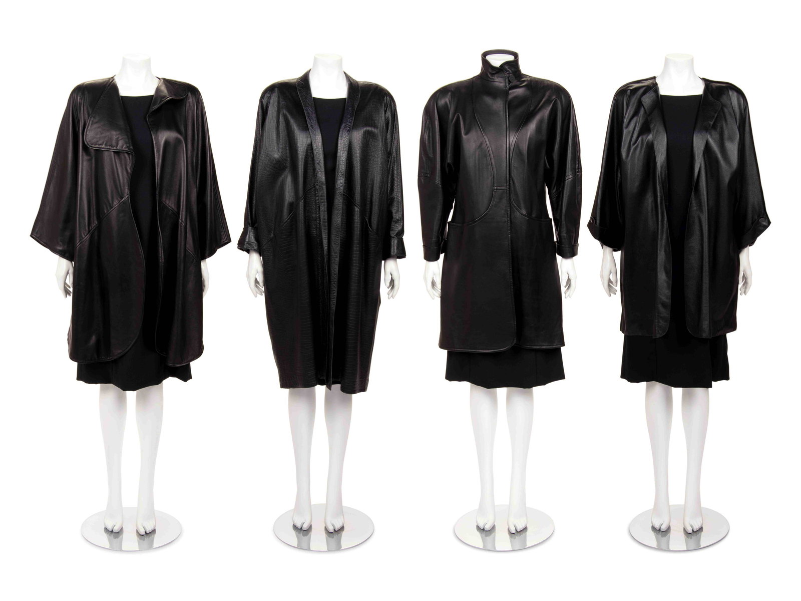 Nine Jean Muir Leather Outerwear Pieces, 1980s (1 of 9)