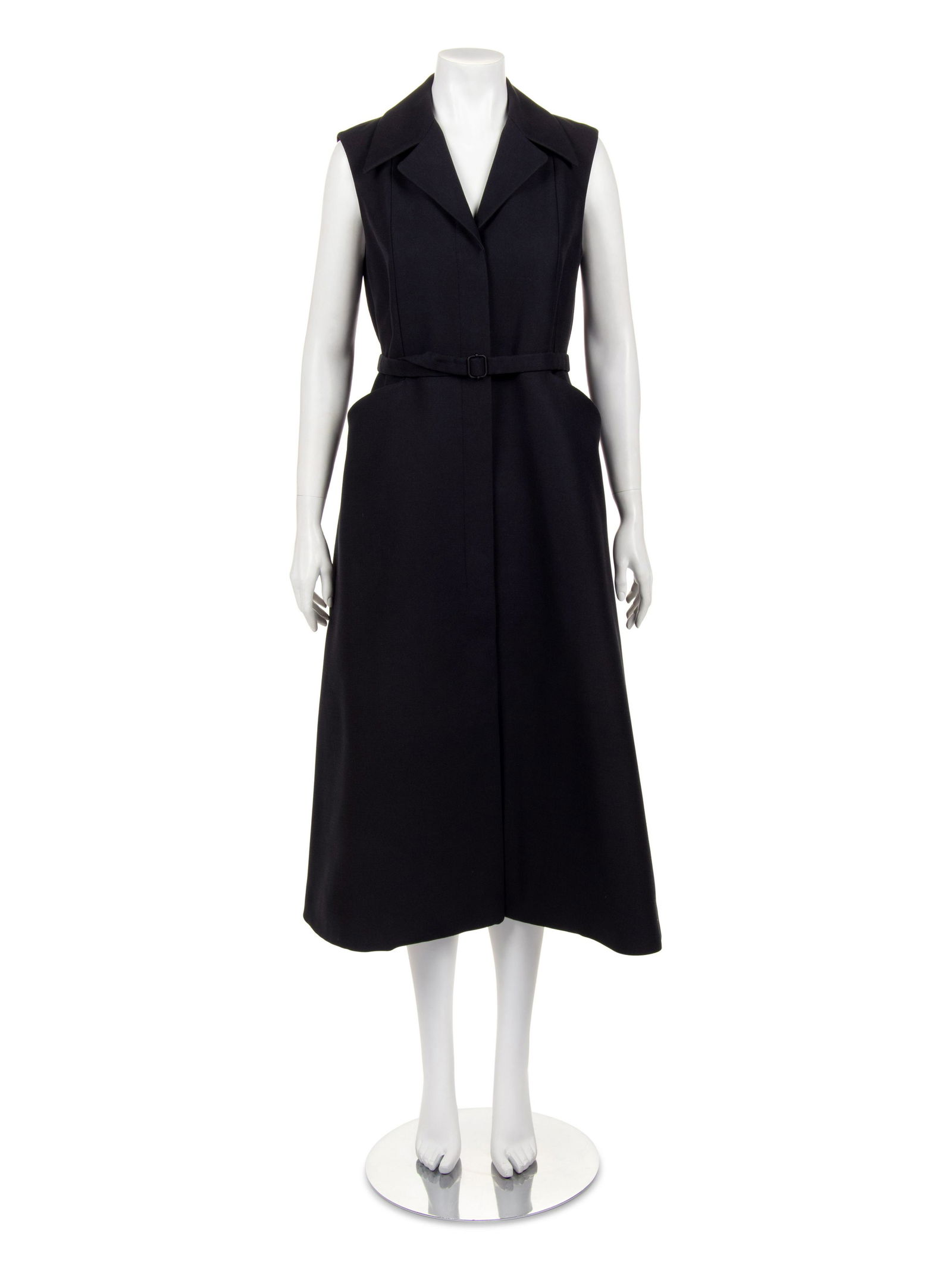 Christian Dior Silk Sleeveless Dress with Belt (1 of 5)