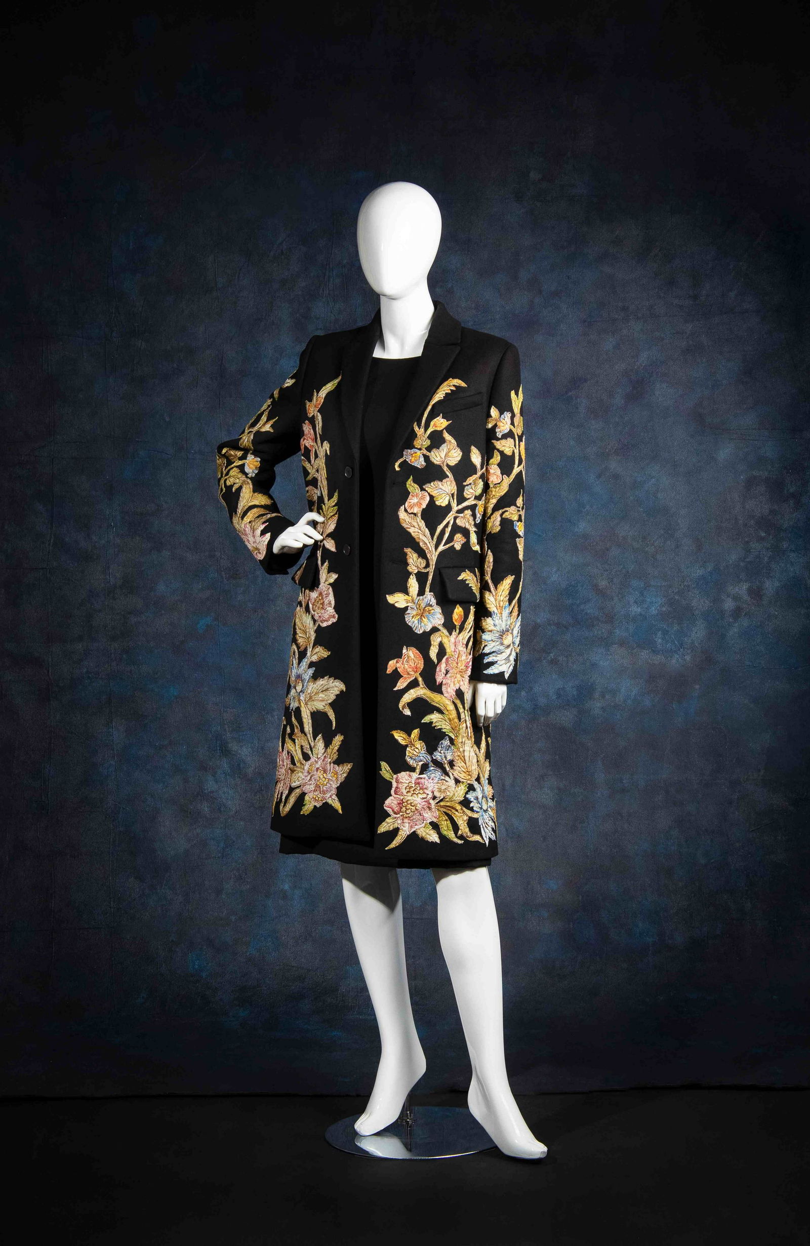 Christian Dior Wool Coat with Floral Applique and (1 of 5)