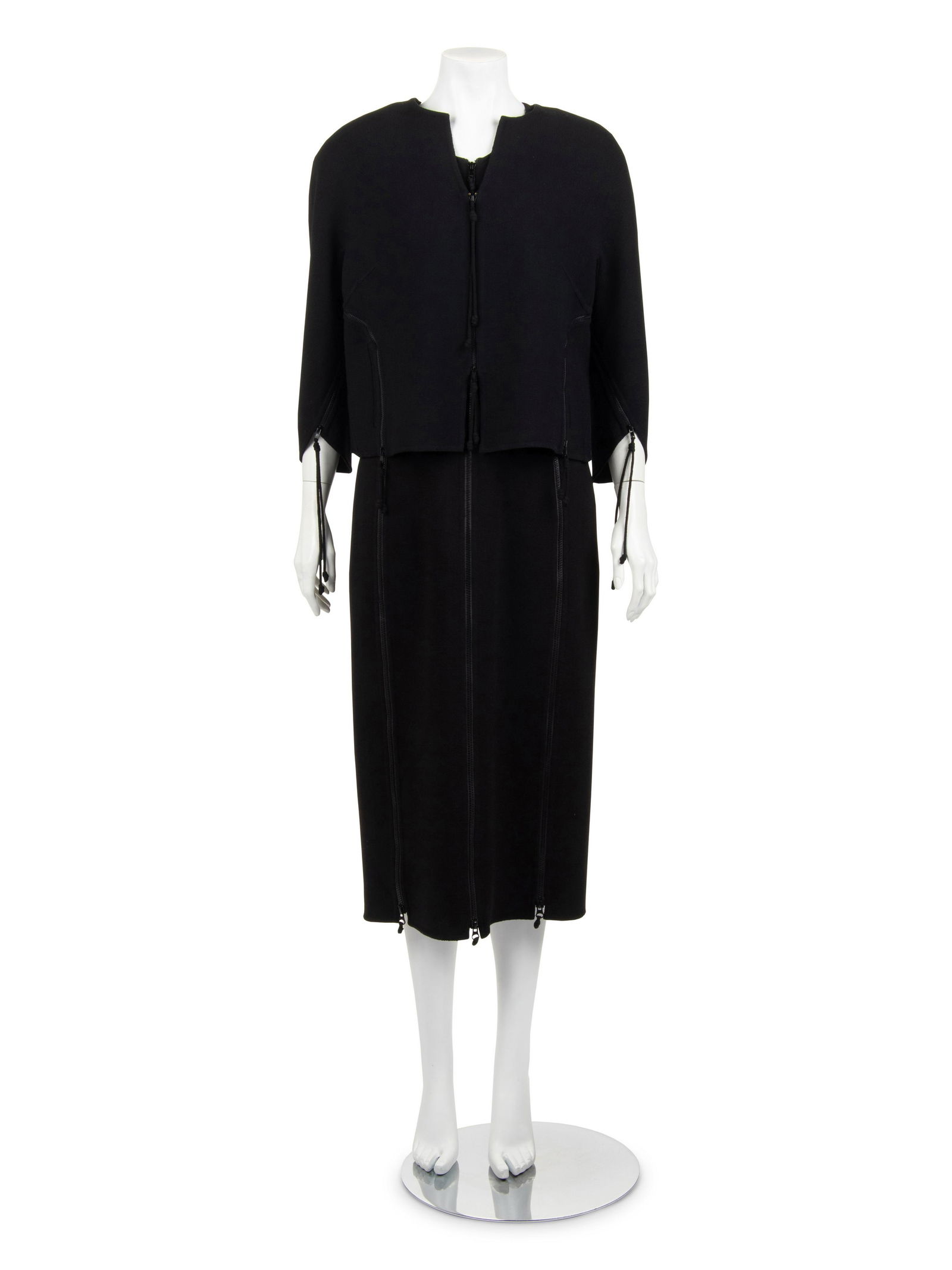 Ralph Rucci Zippered Wool Crepe Sleeveless Dress and (1 of 8)