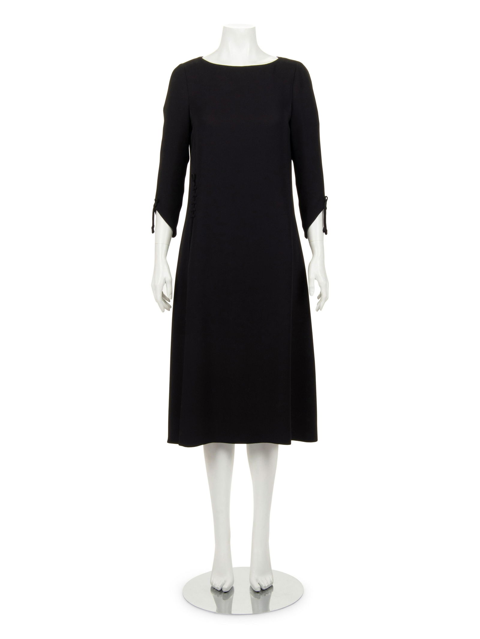 Ralph Rucci Wool Crepe Dress with Ties (1 of 5)