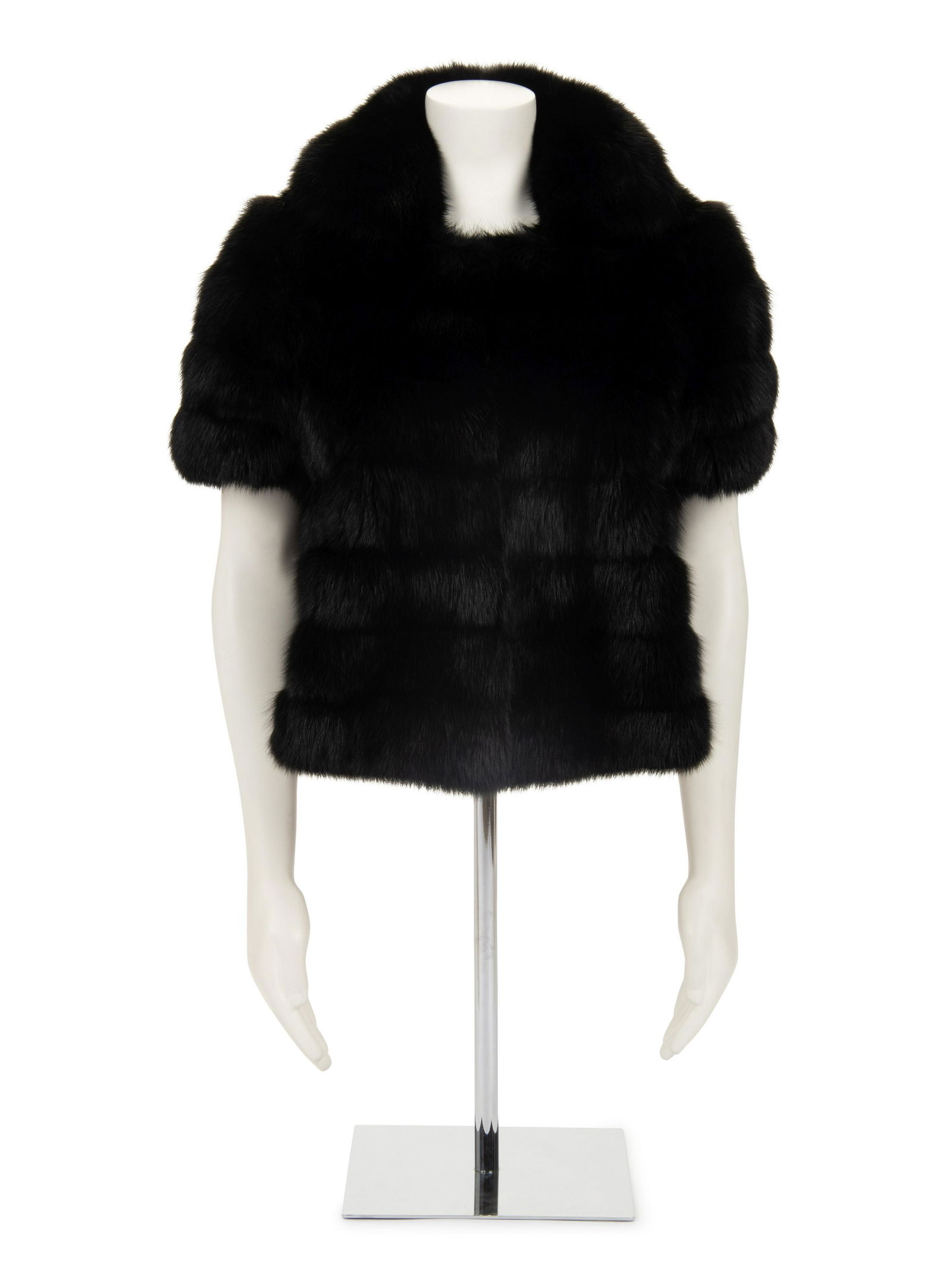 J. Mendel Fox Fur Short Sleeve Jacket (1 of 5)