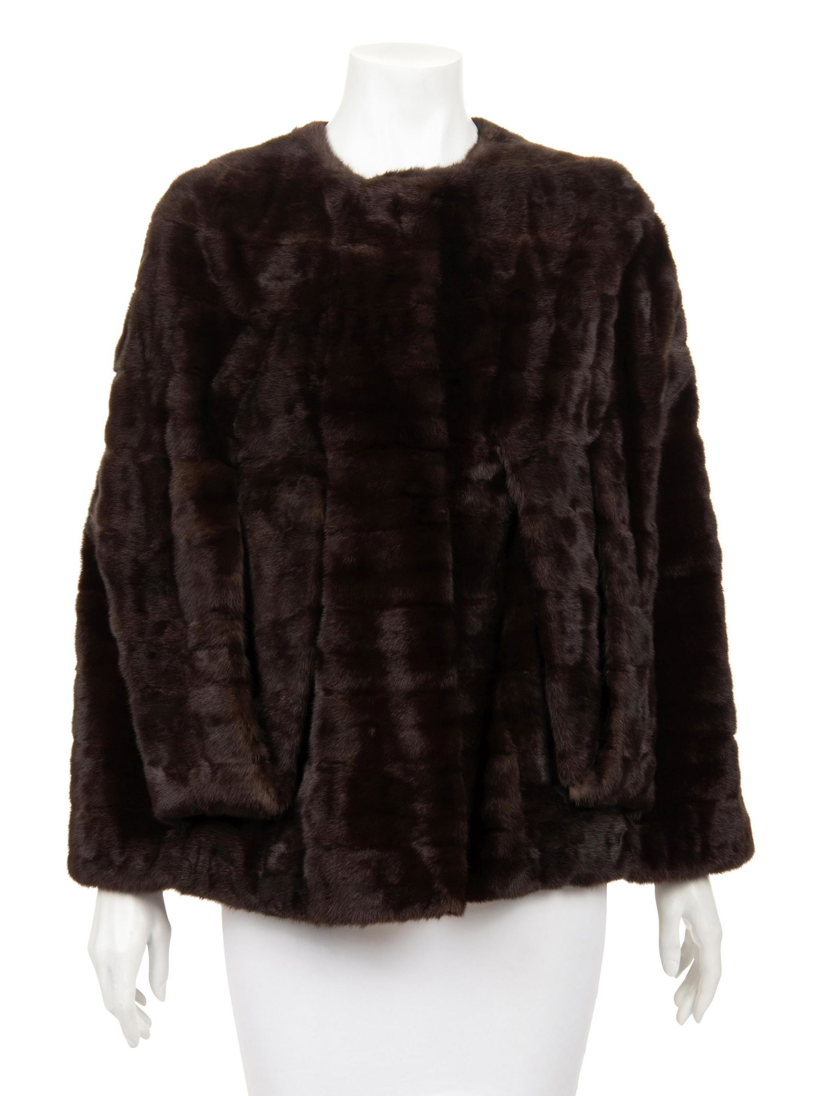 J. Mendel Ermine Capelet Style Jacket (1 of 4)