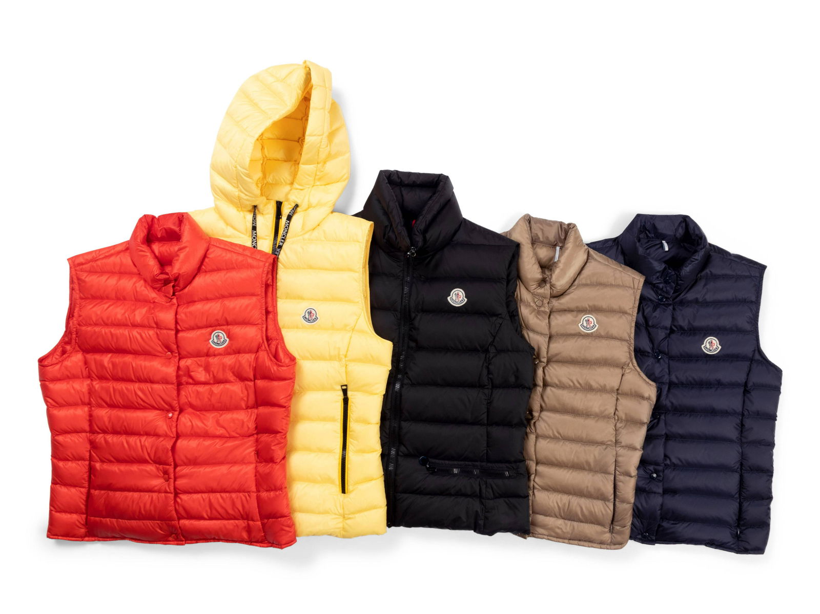 Five Moncler Down Feather Puff Vests (1 of 3)