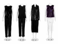 Four Sleeveless Tops and Two Sequined Pants: One Akris, (1 of 6)